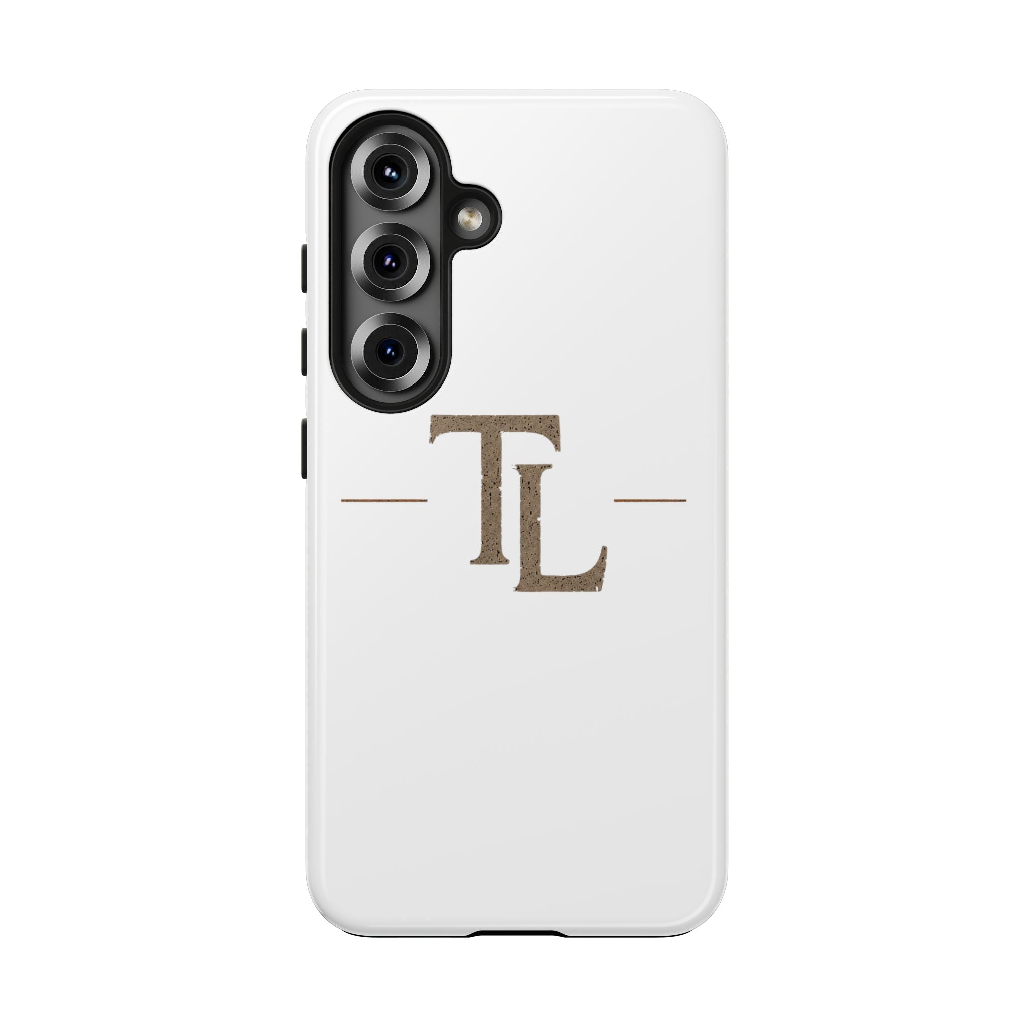 Monogram TL Tough Phone Case — Classic Minimalist Protective Phone Cover by Printify