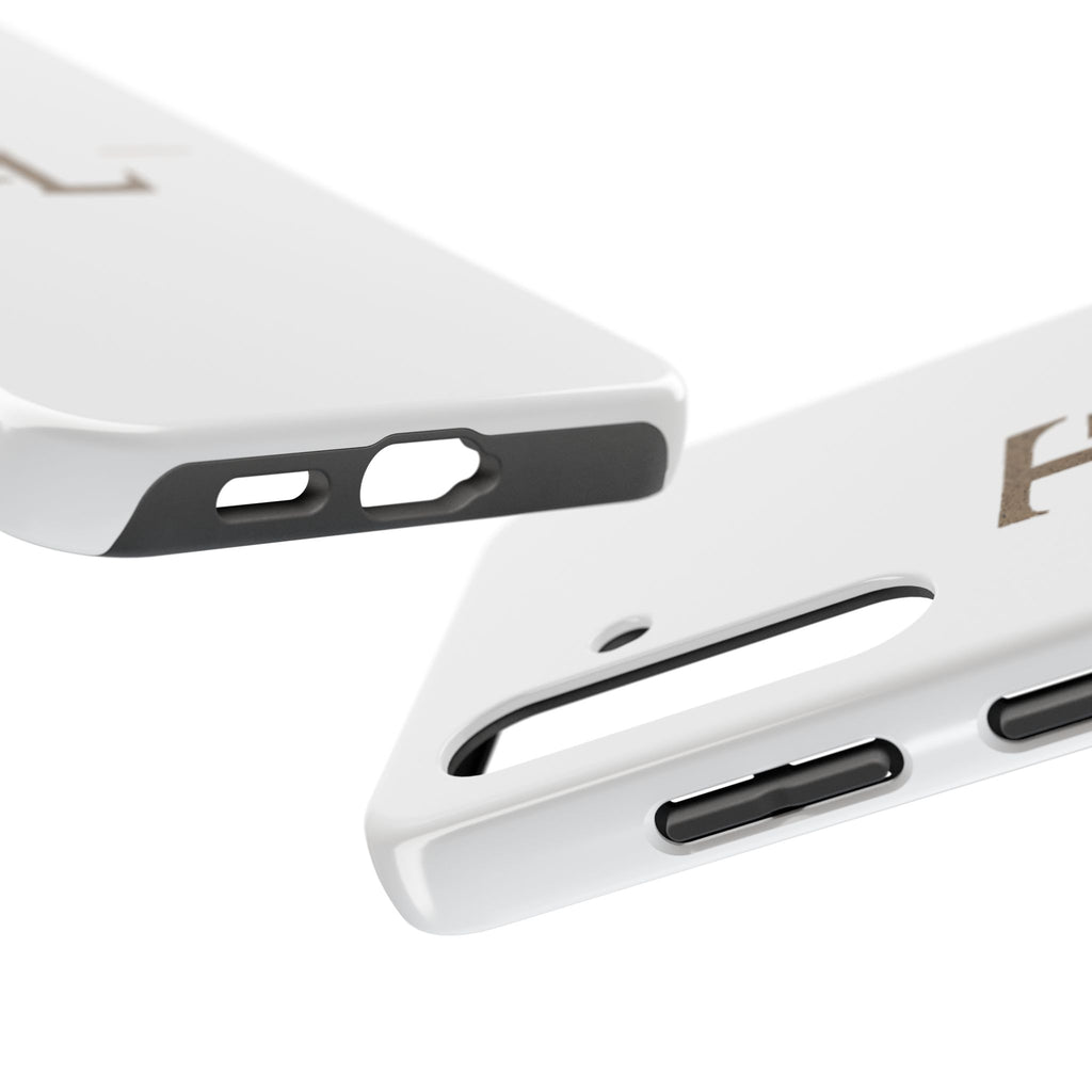 Monogram TL Tough Phone Case — Classic Minimalist Protective Phone Cover by Printify