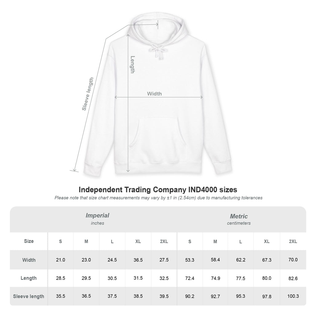 Classic White Hoodie with Minimal 'TL' Chest Logo – Lightweight Pullover by Printify