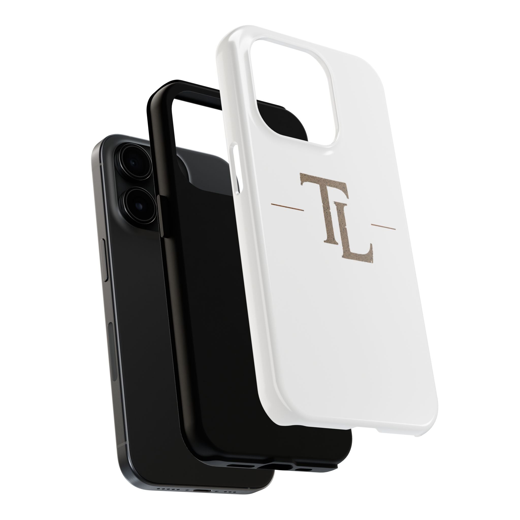 Monogram TL Tough Phone Case — Classic Minimalist Protective Phone Cover by Printify