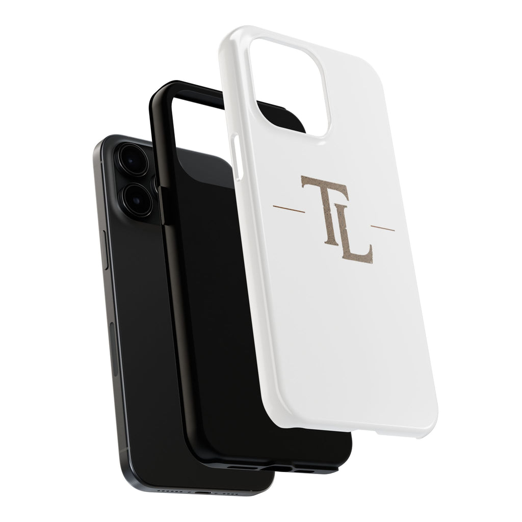 Monogram TL Tough Phone Case — Classic Minimalist Protective Phone Cover by Printify