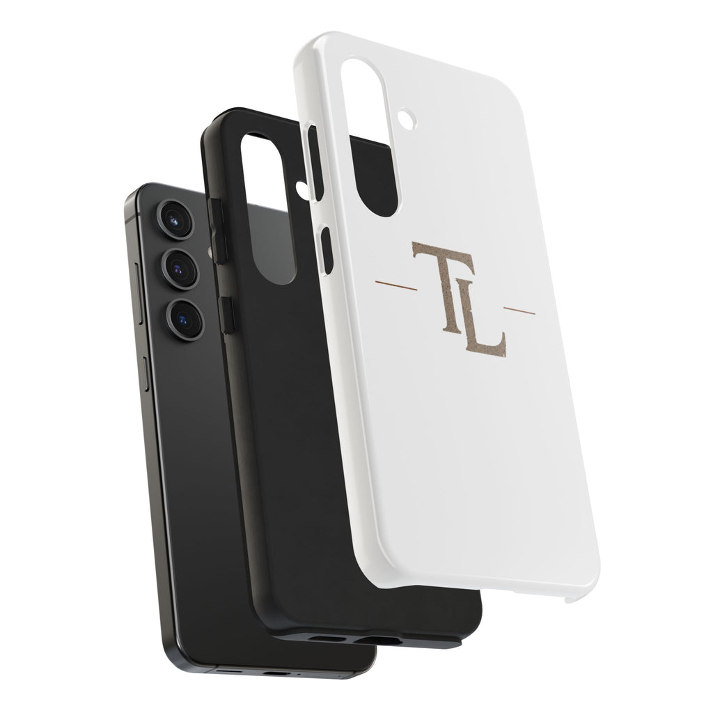 Monogram TL Tough Phone Case — Classic Minimalist Protective Phone Cover by Printify