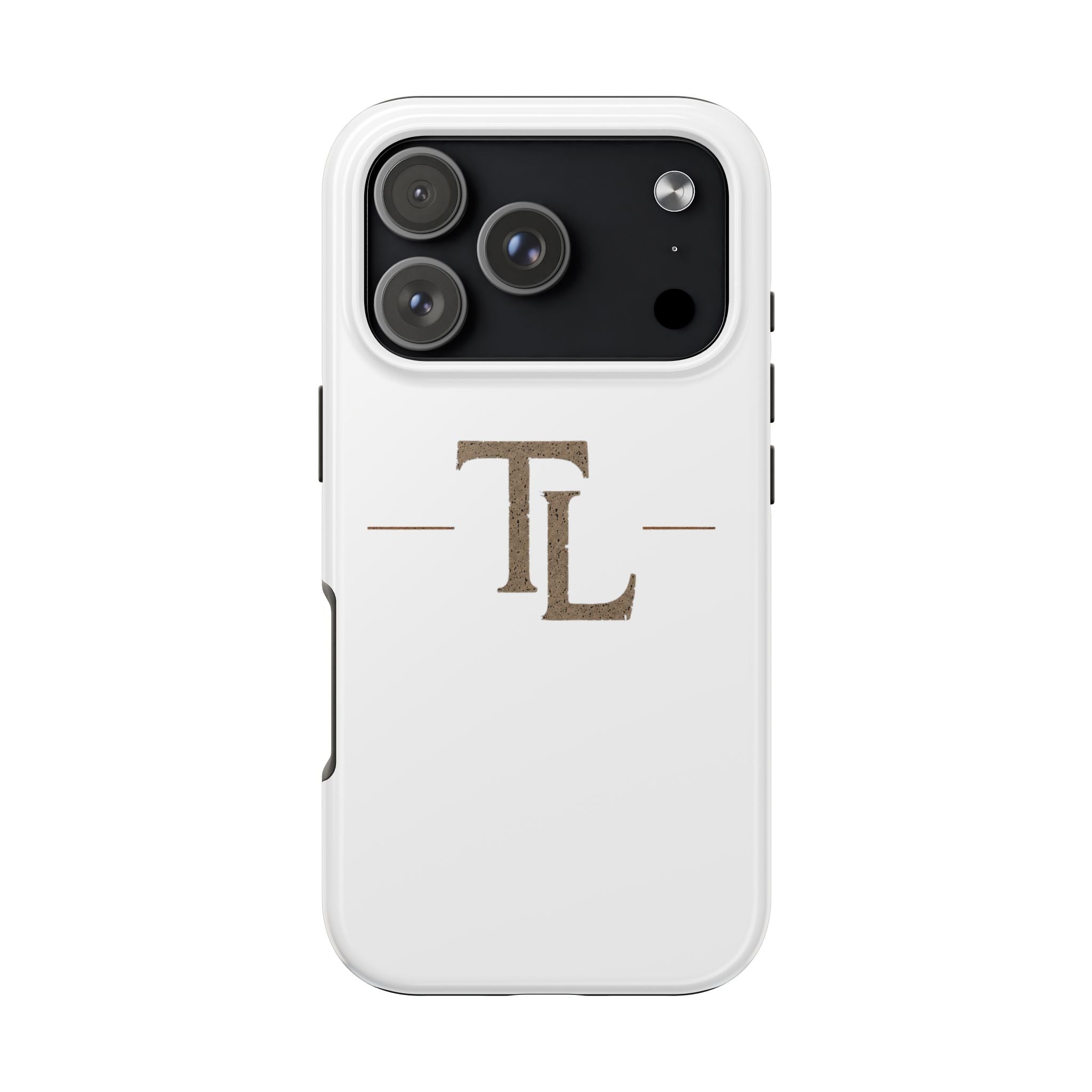 Monogram TL Tough Phone Case — Classic Minimalist Protective Phone Cover by Printify