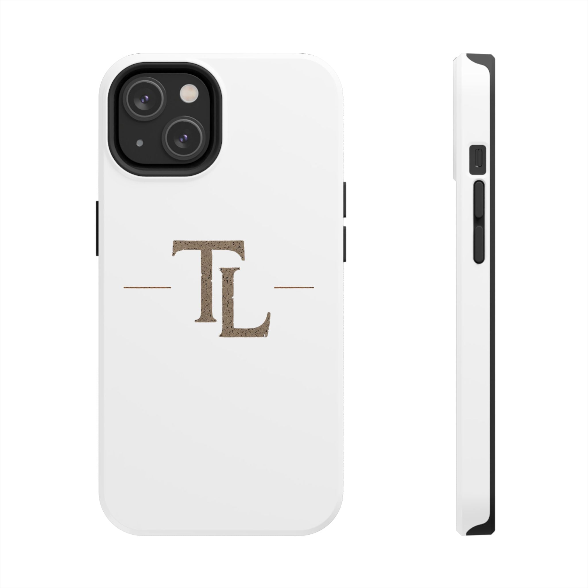 Monogram TL Tough Phone Case — Classic Minimalist Protective Phone Cover by Printify