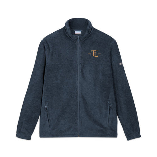 Embroidered 'L' Fleece Jacket — Columbia Zip-Up Outerwear by Printify