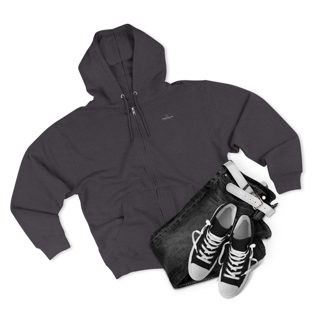 Zip Hoodie — 'Threadlab' Chess King Moon Graphic Zip-Up Hoodie by Printify