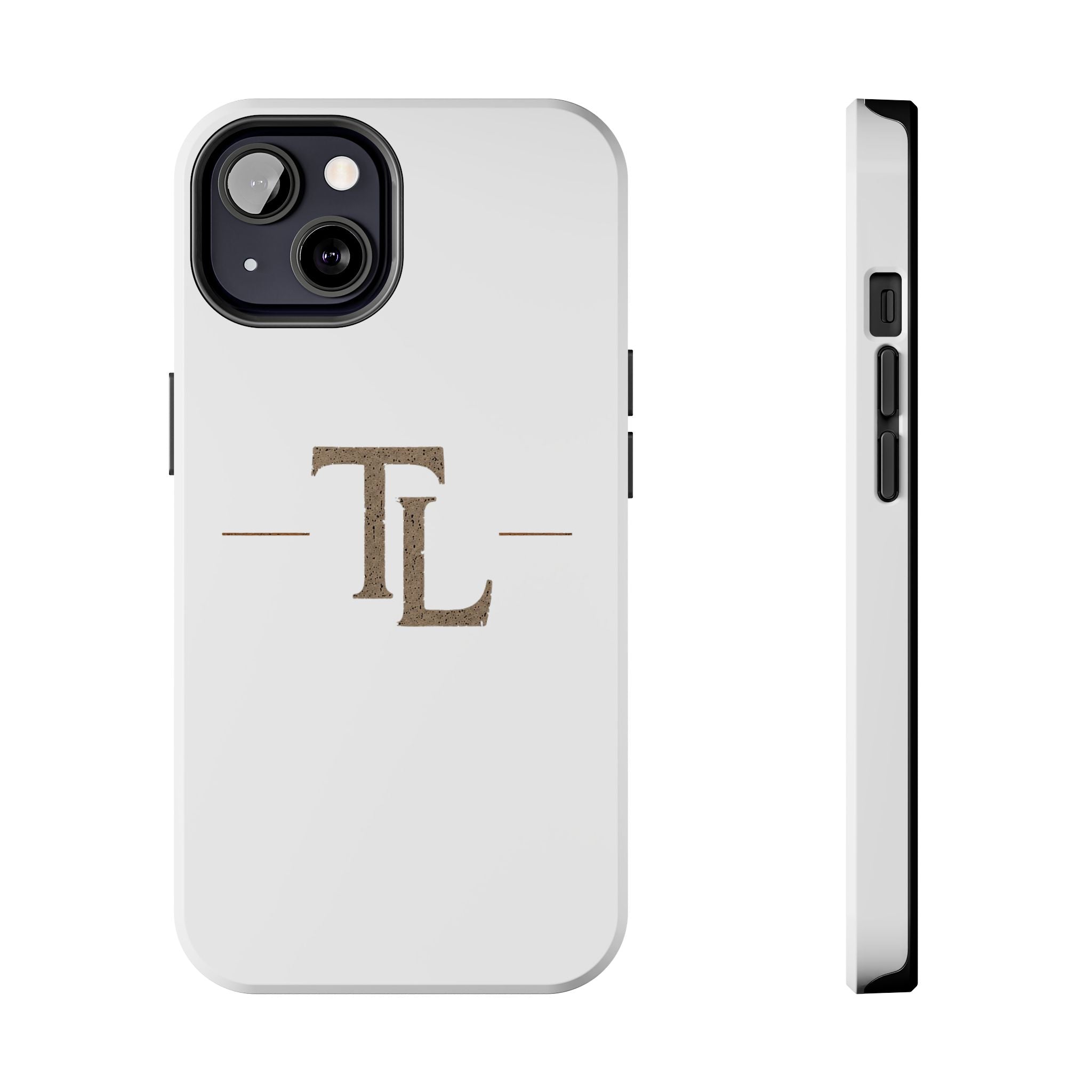 Monogram TL Tough Phone Case — Classic Minimalist Protective Phone Cover by Printify