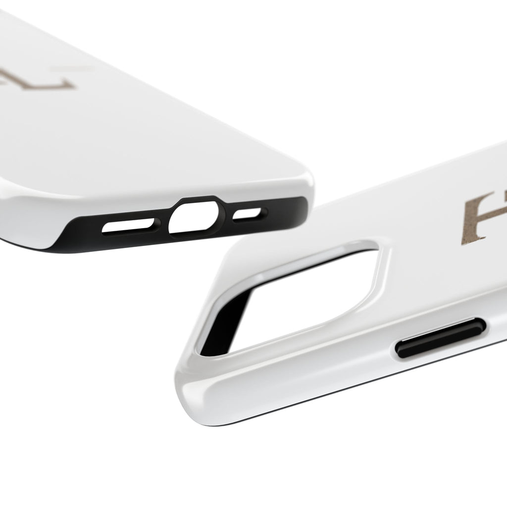 Monogram TL Tough Phone Case — Classic Minimalist Protective Phone Cover by Printify
