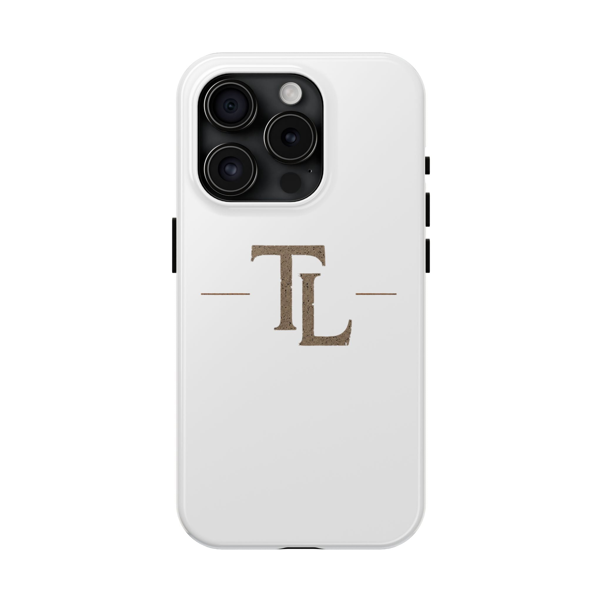 Monogram TL Tough Phone Case — Classic Minimalist Protective Phone Cover by Printify