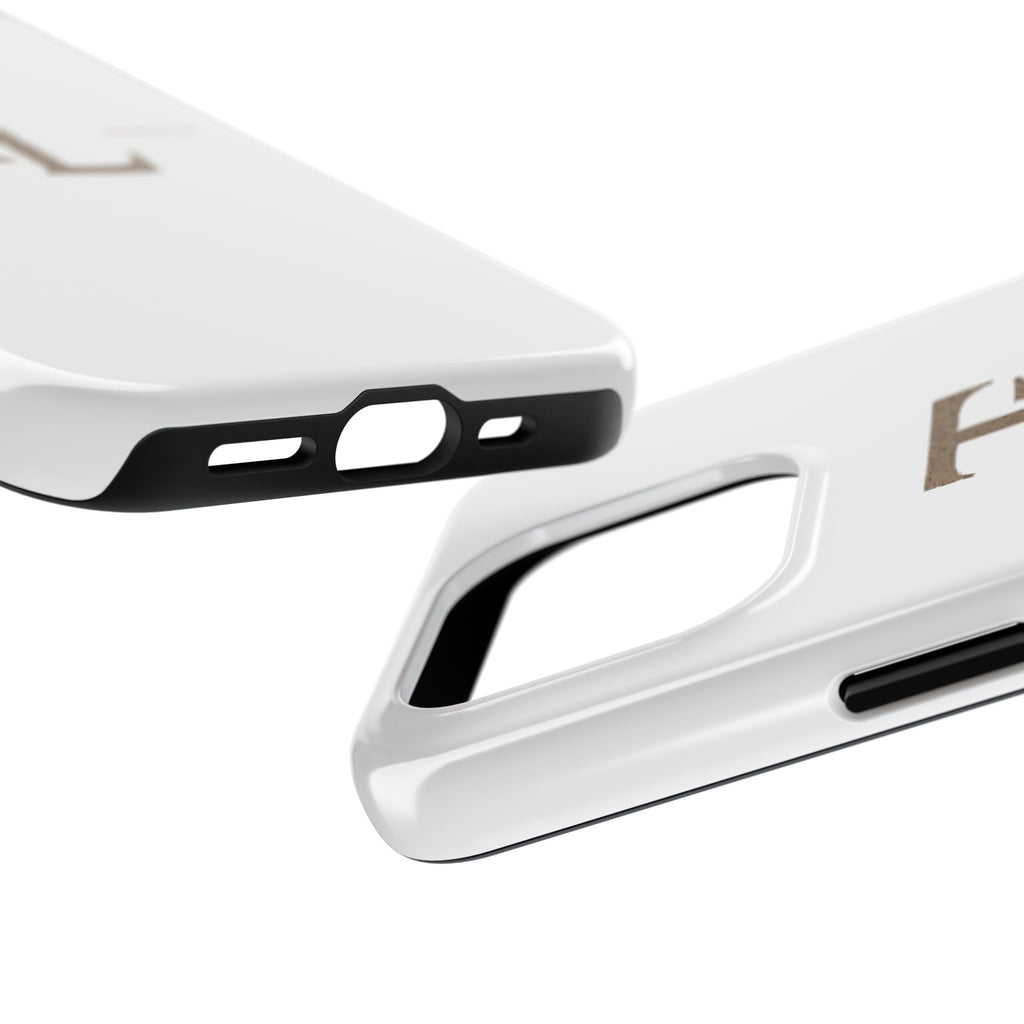 Monogram TL Tough Phone Case — Classic Minimalist Protective Phone Cover by Printify