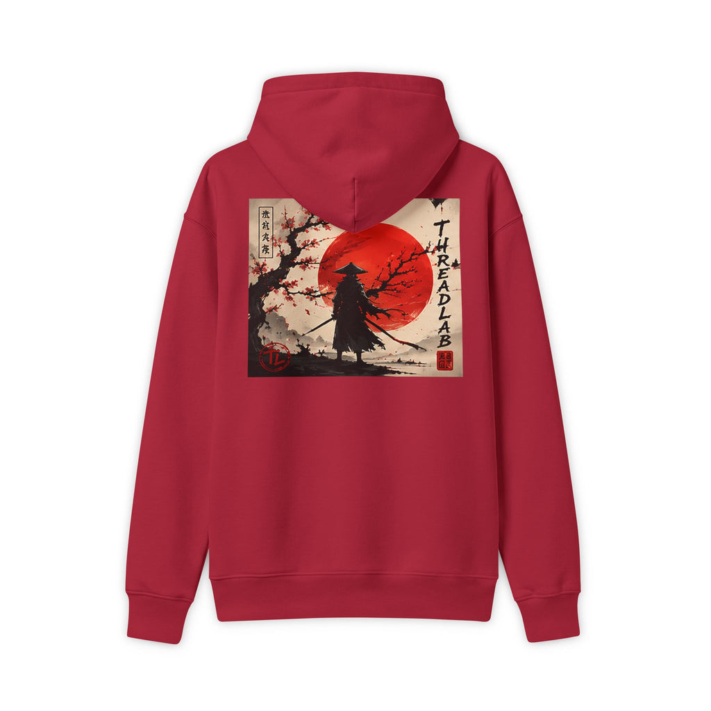 Samurai Sunset Hoodie — Japanese Warrior Graphic Hooded Sweatshirt by Printify