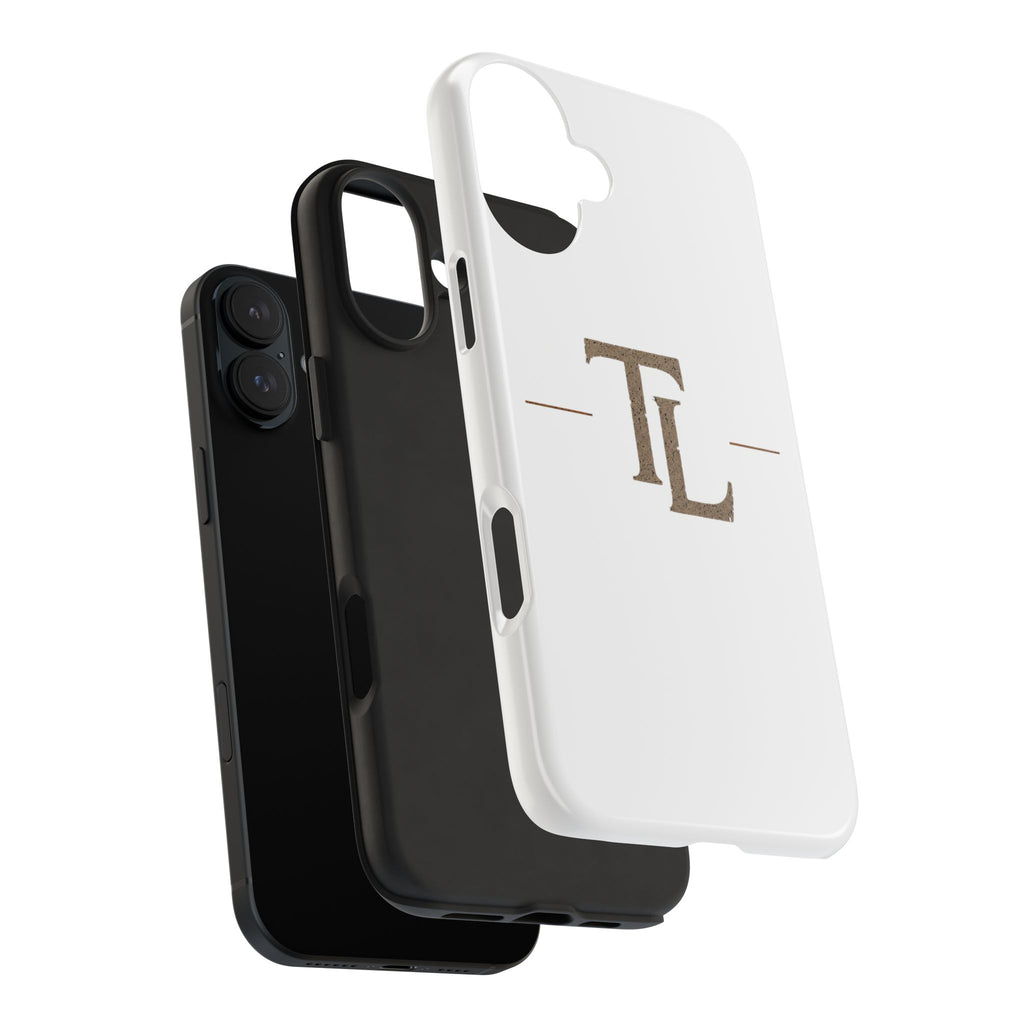 Monogram TL Tough Phone Case — Classic Minimalist Protective Phone Cover by Printify