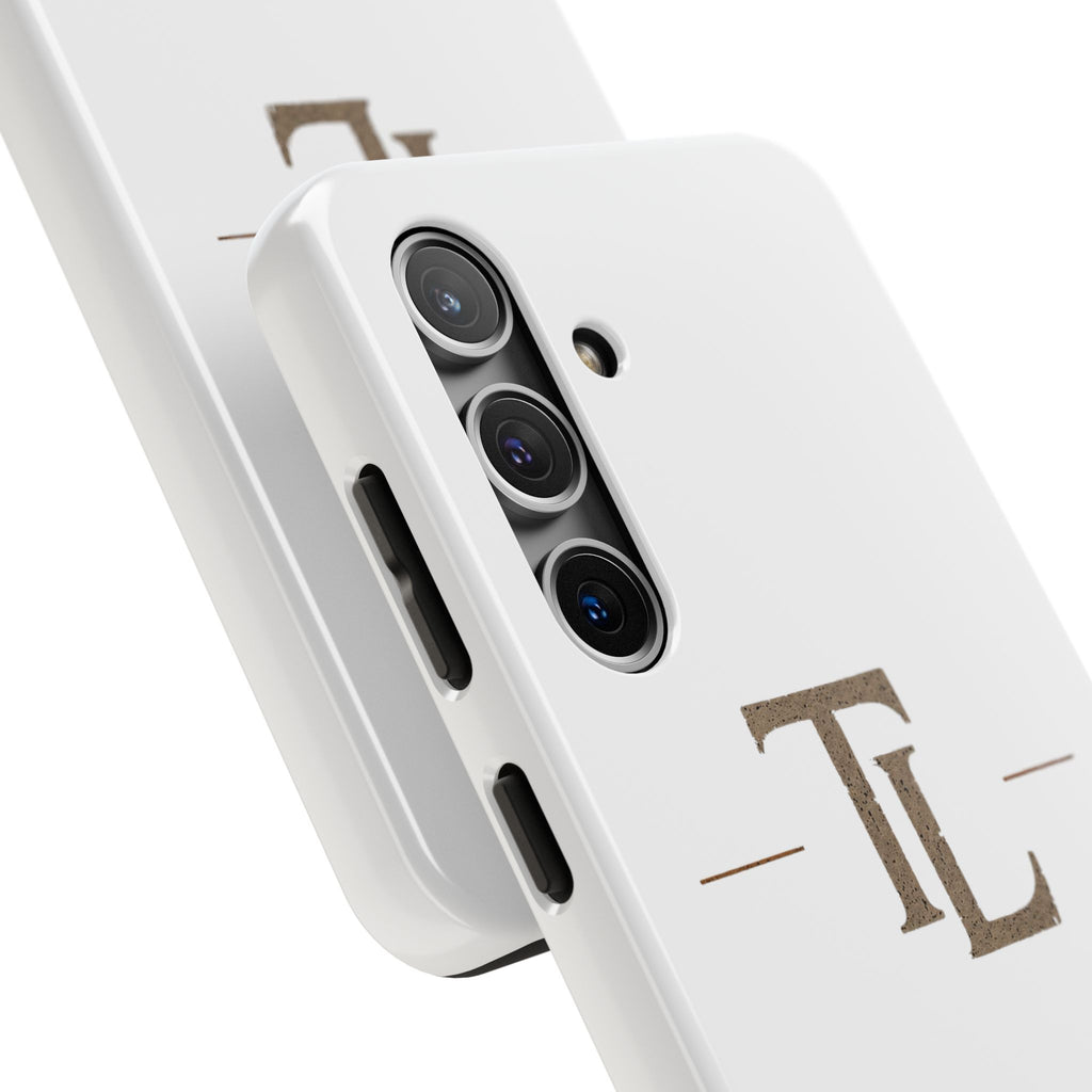 Monogram TL Tough Phone Case — Classic Minimalist Protective Phone Cover by Printify