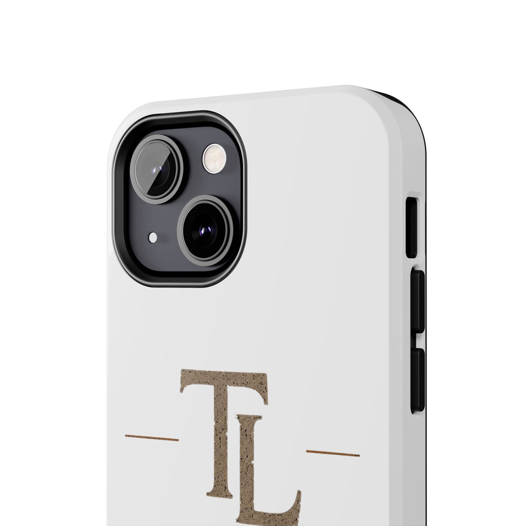 Monogram TL Tough Phone Case — Classic Minimalist Protective Phone Cover by Printify