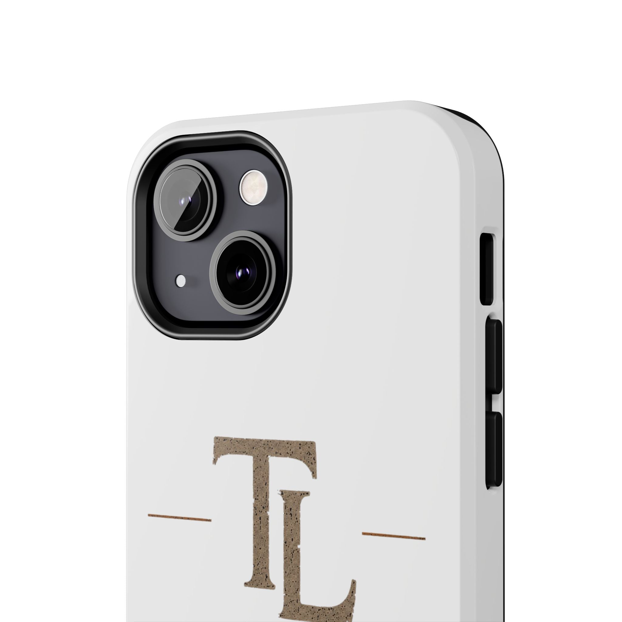 Monogram TL Tough Phone Case — Classic Minimalist Protective Phone Cover by Printify
