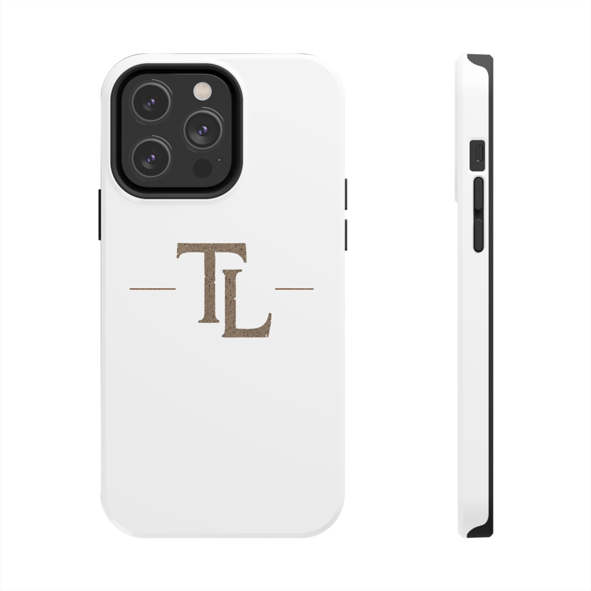 Monogram TL Tough Phone Case — Classic Minimalist Protective Phone Cover by Printify