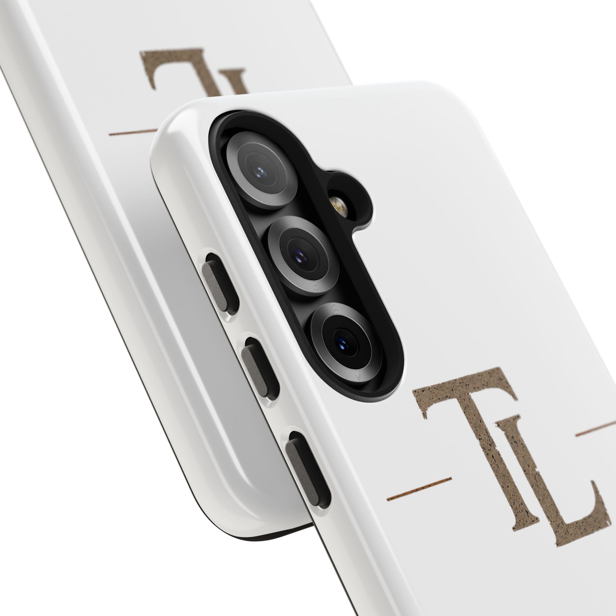 Monogram TL Tough Phone Case — Classic Minimalist Protective Phone Cover by Printify