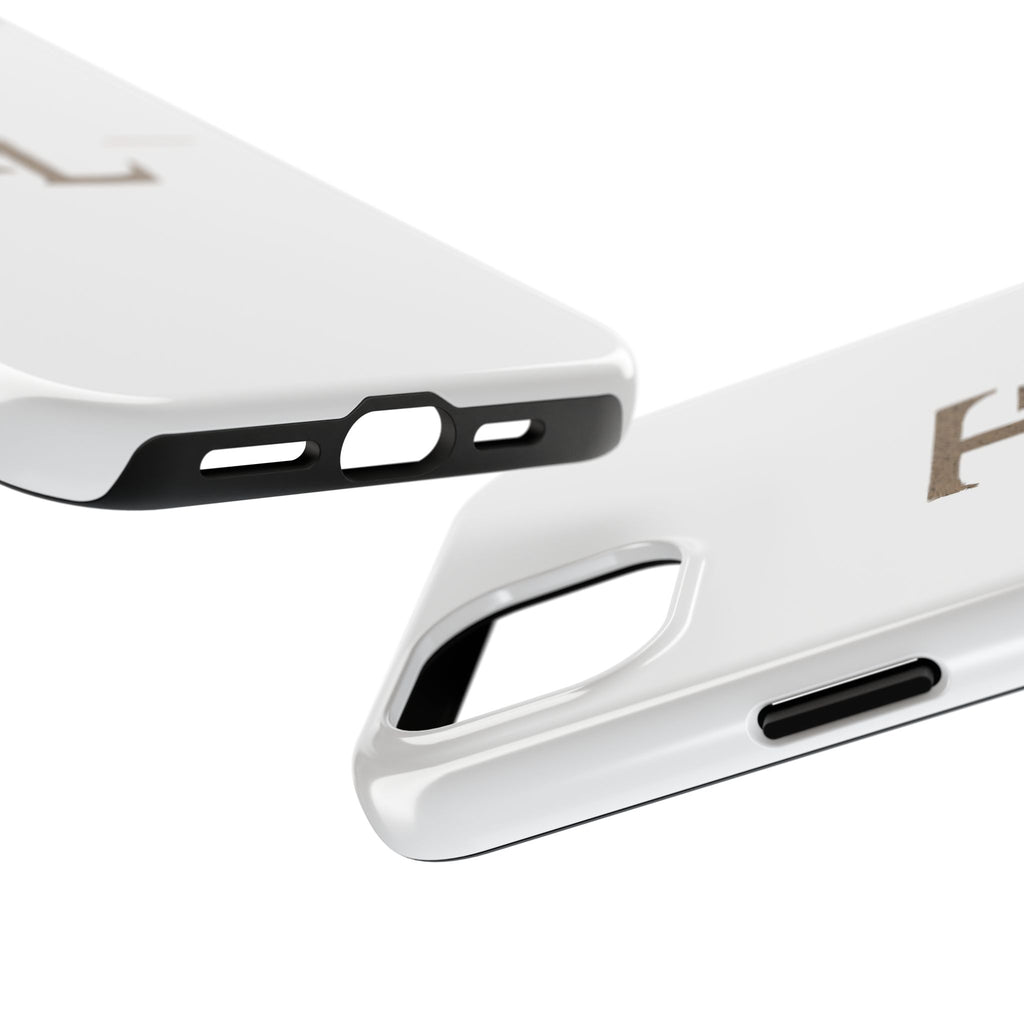 Monogram TL Tough Phone Case — Classic Minimalist Protective Phone Cover by Printify