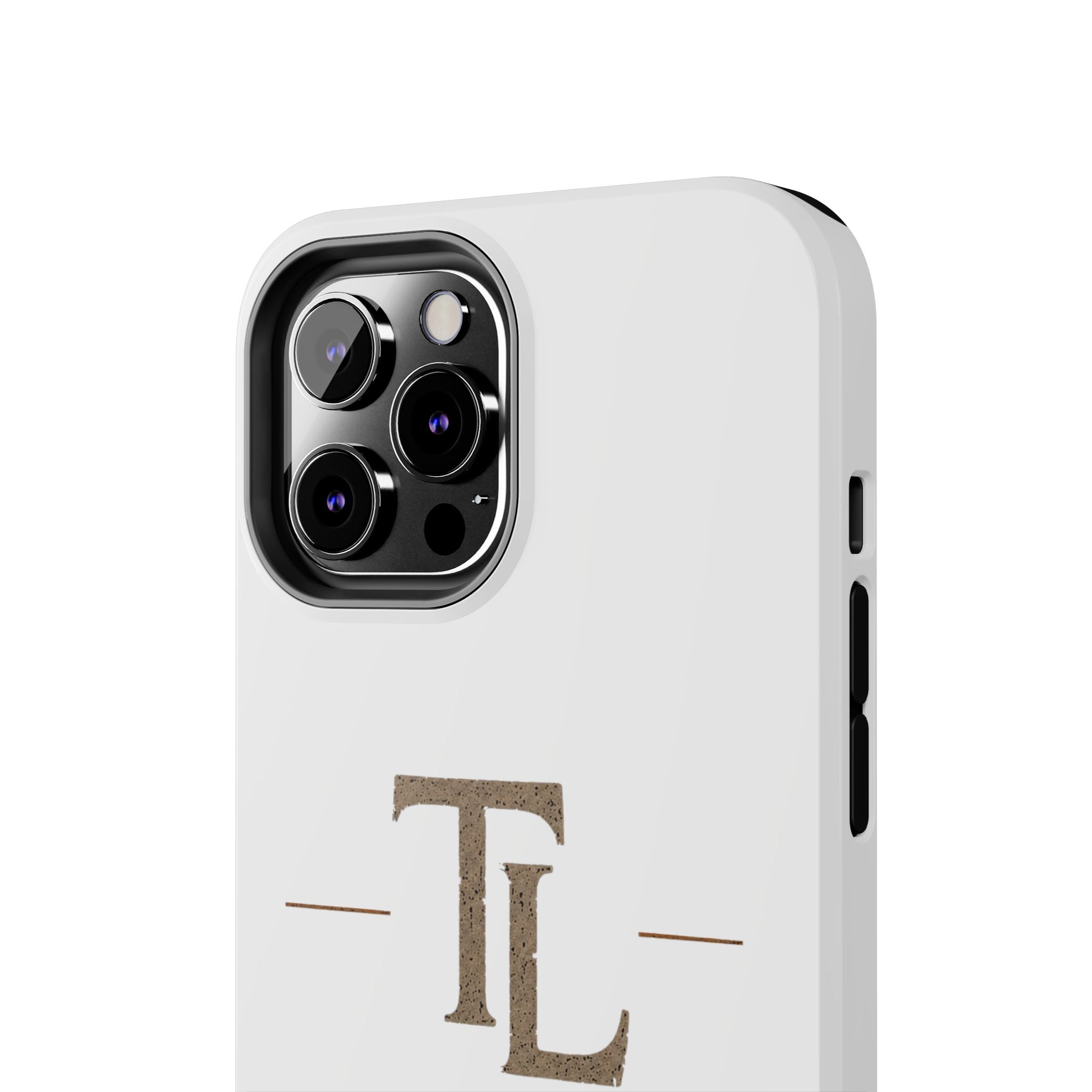 Monogram TL Tough Phone Case — Classic Minimalist Protective Phone Cover by Printify