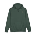 Classic White Hoodie with Minimal 'TL' Chest Logo – Lightweight Pullover by Printify