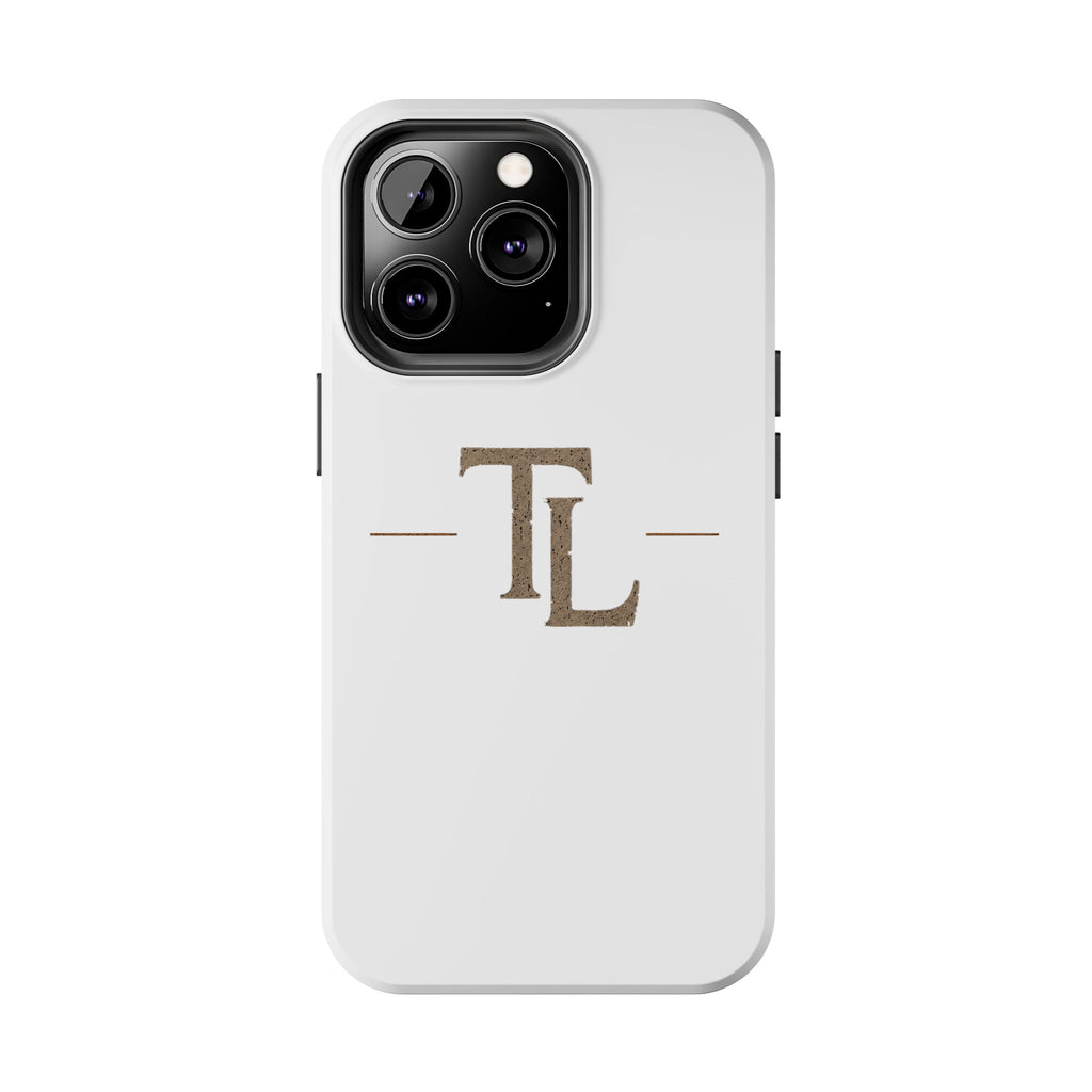 Monogram TL Tough Phone Case — Classic Minimalist Protective Phone Cover by Printify