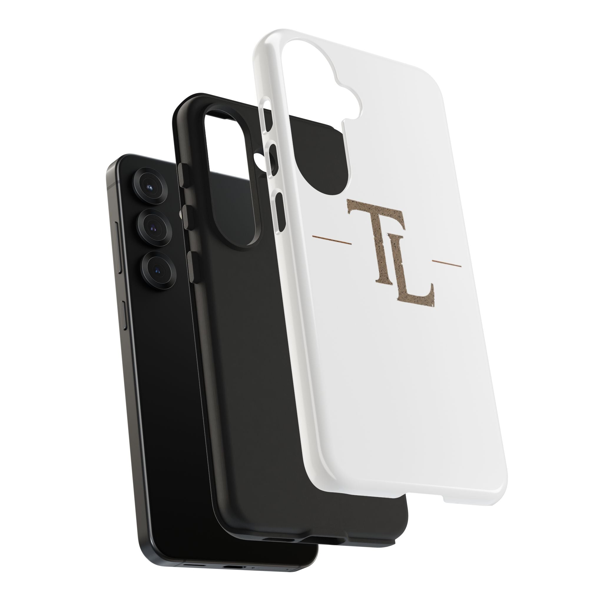 Monogram TL Tough Phone Case — Classic Minimalist Protective Phone Cover by Printify