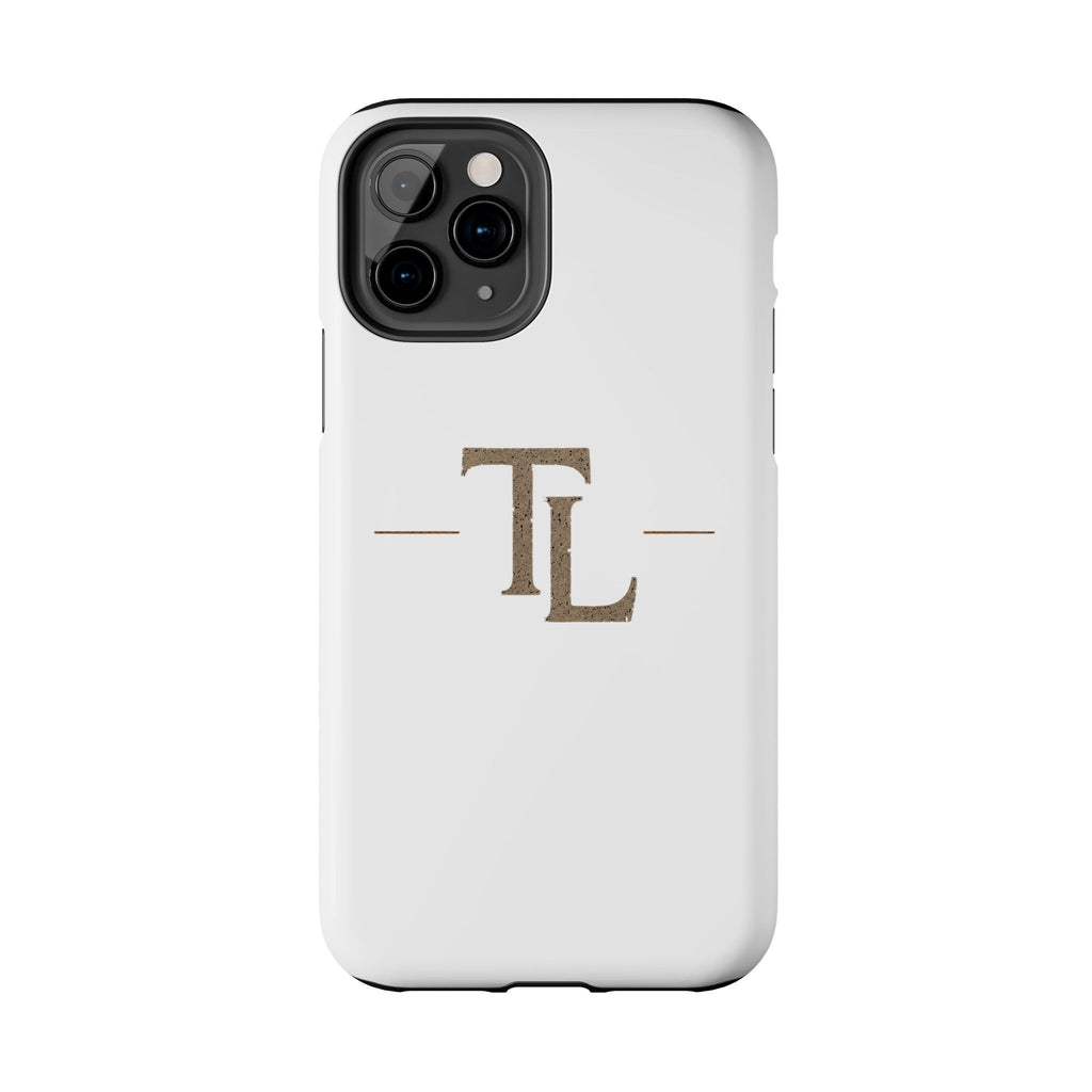 Monogram TL Tough Phone Case — Classic Minimalist Protective Phone Cover by Printify
