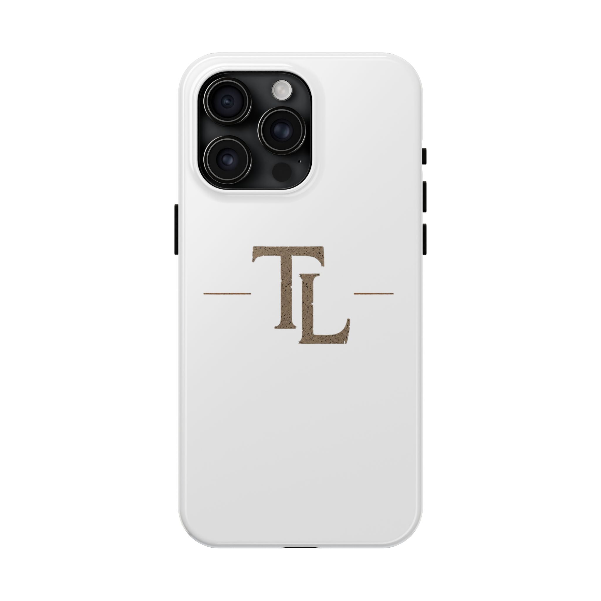 Monogram TL Tough Phone Case — Classic Minimalist Protective Phone Cover by Printify