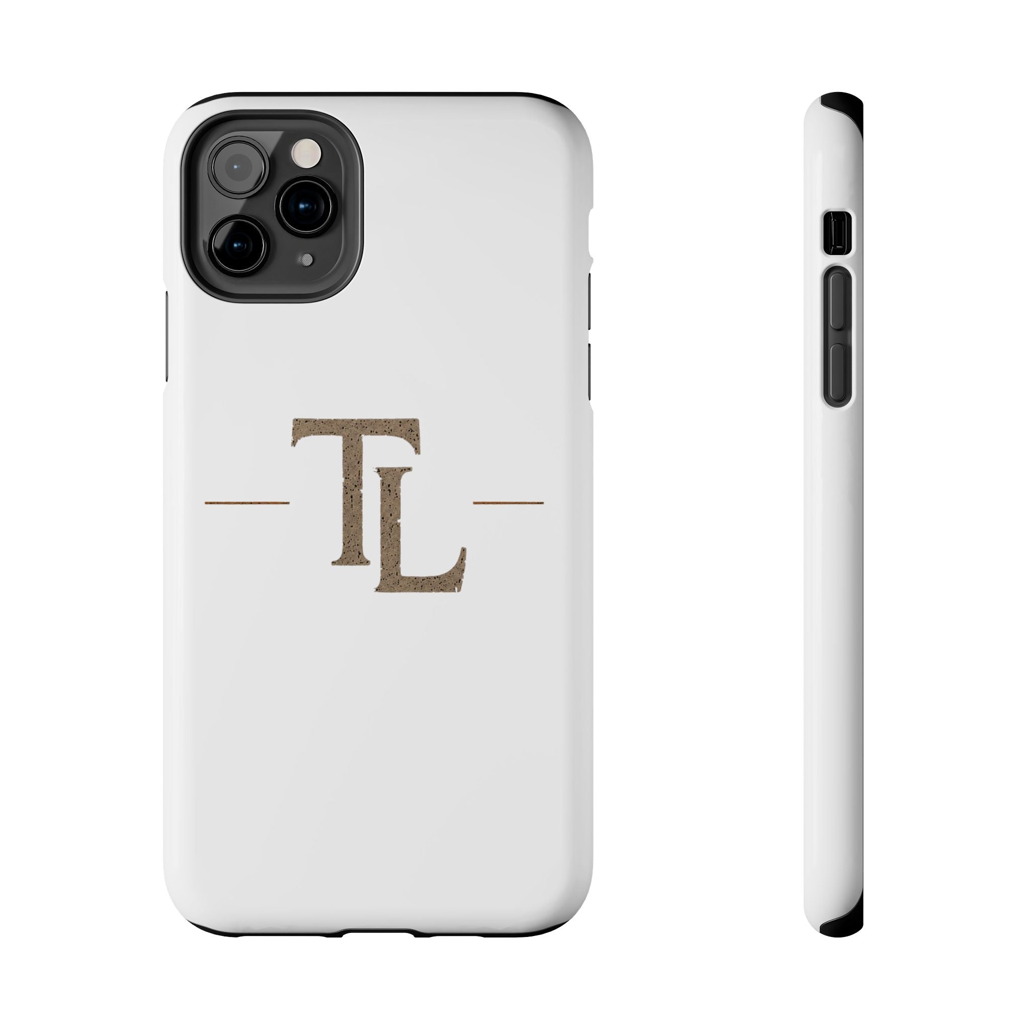 Monogram TL Tough Phone Case — Classic Minimalist Protective Phone Cover by Printify