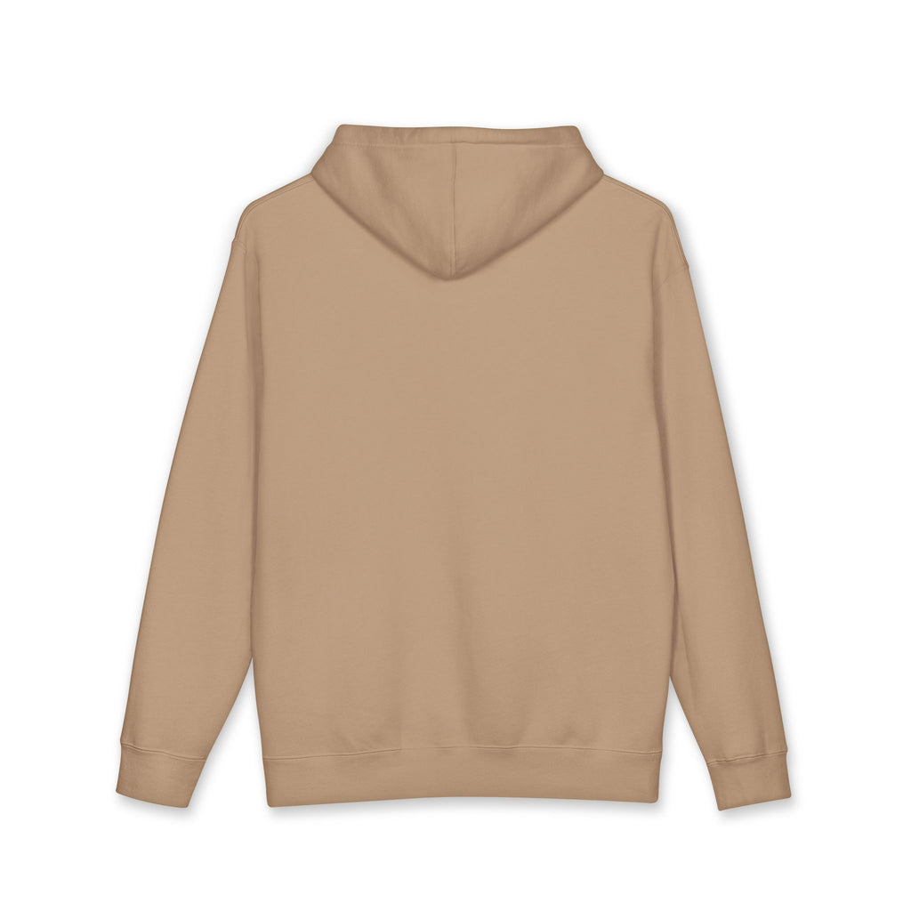 Classic White Hoodie with Minimal 'TL' Chest Logo – Lightweight Pullover by Printify