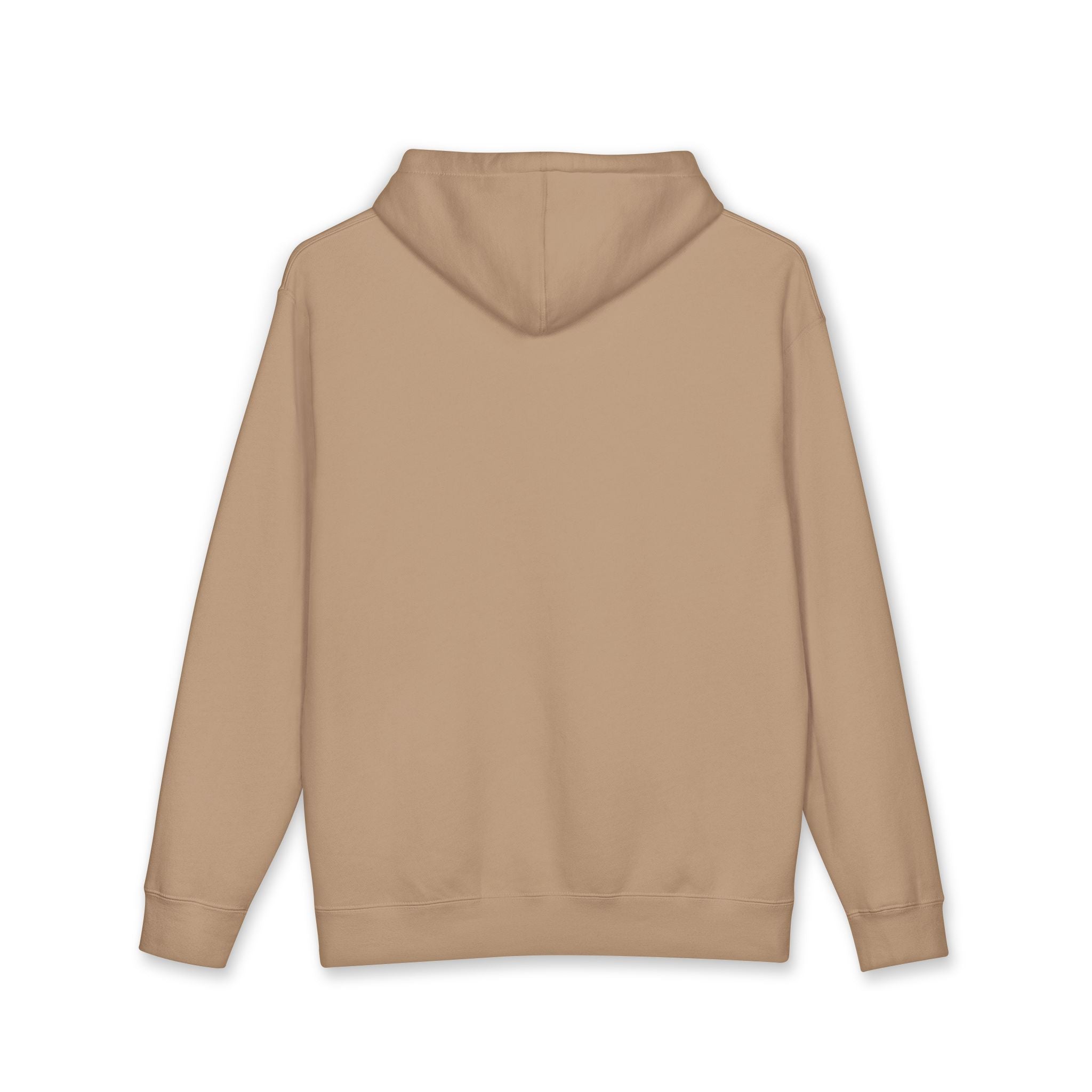 Classic White Hoodie with Minimal 'TL' Chest Logo – Lightweight Pullover by Printify