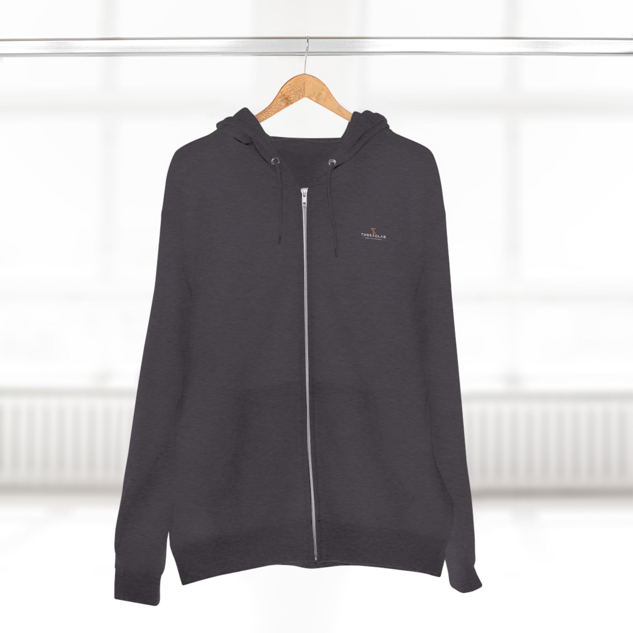 Zip Hoodie — 'Threadlab' Chess King Moon Graphic Zip-Up Hoodie by Printify