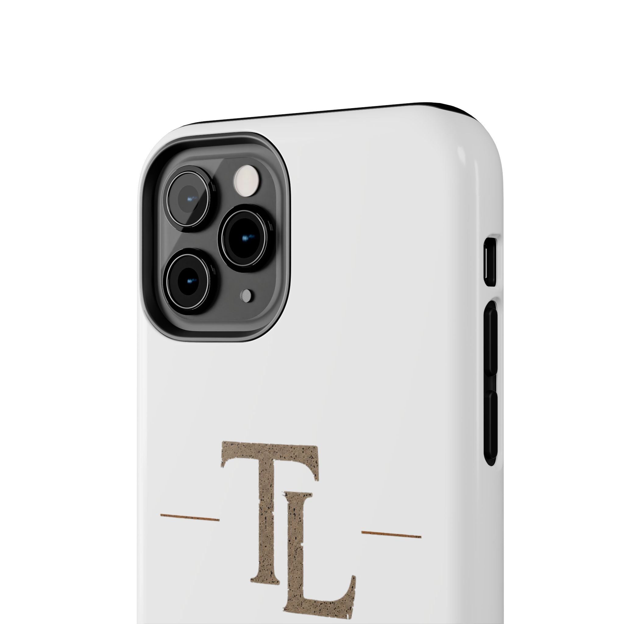 Monogram TL Tough Phone Case — Classic Minimalist Protective Phone Cover by Printify