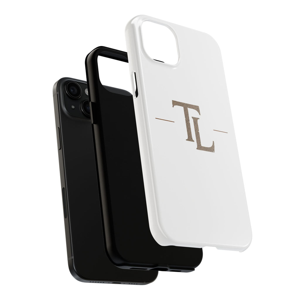 Monogram TL Tough Phone Case — Classic Minimalist Protective Phone Cover by Printify