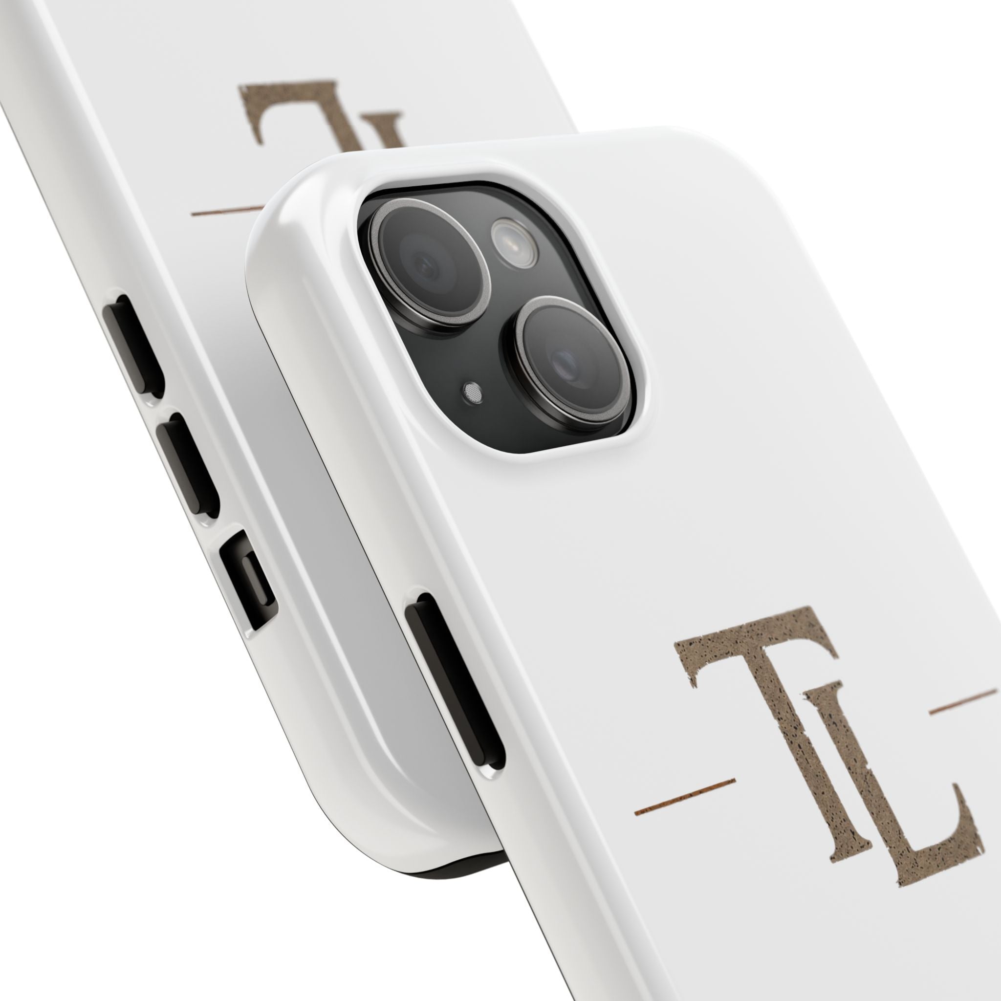 Monogram TL Tough Phone Case — Classic Minimalist Protective Phone Cover by Printify