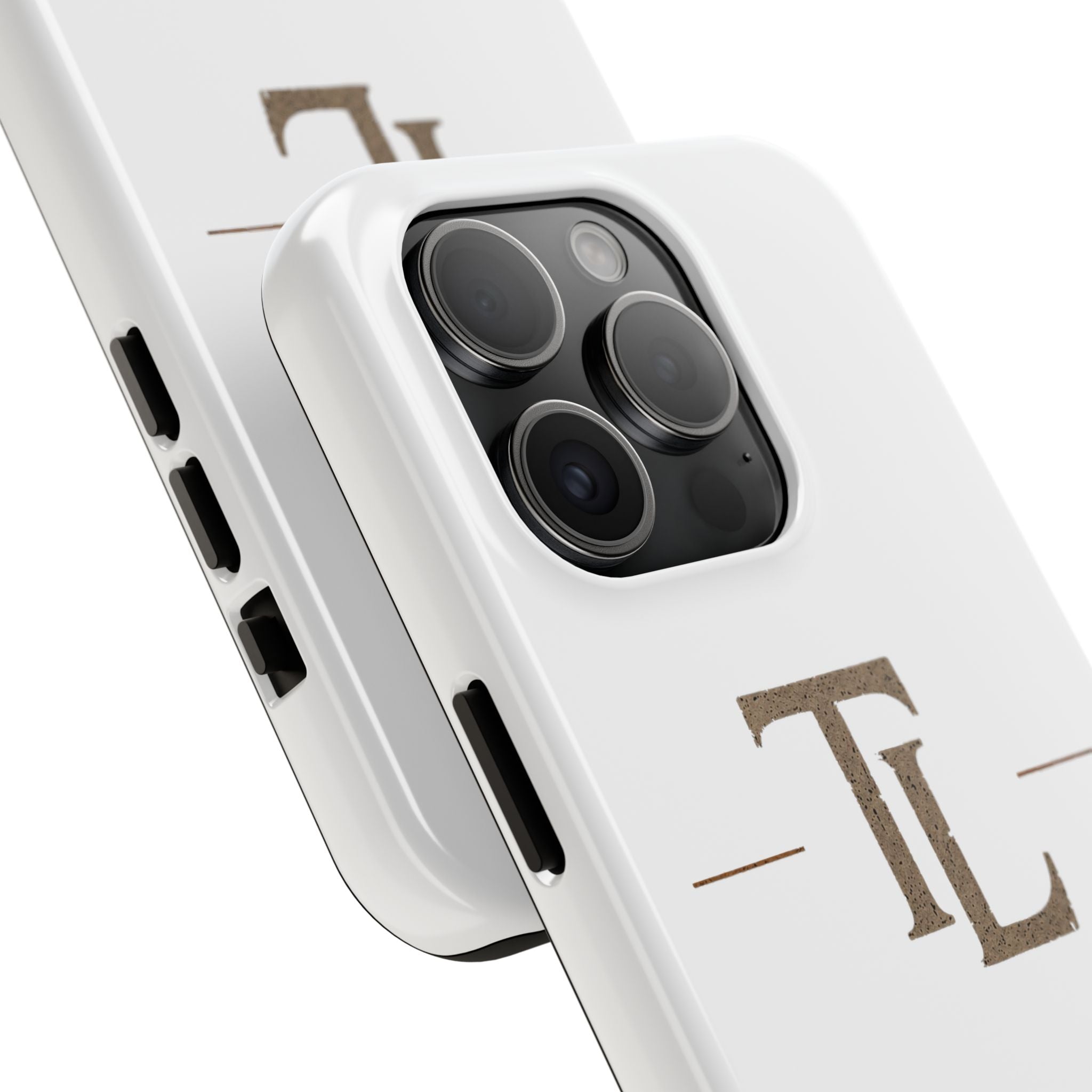 Monogram TL Tough Phone Case — Classic Minimalist Protective Phone Cover by Printify
