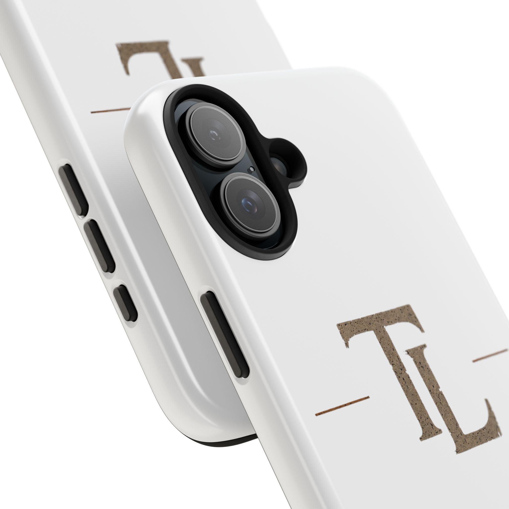 Monogram TL Tough Phone Case — Classic Minimalist Protective Phone Cover by Printify
