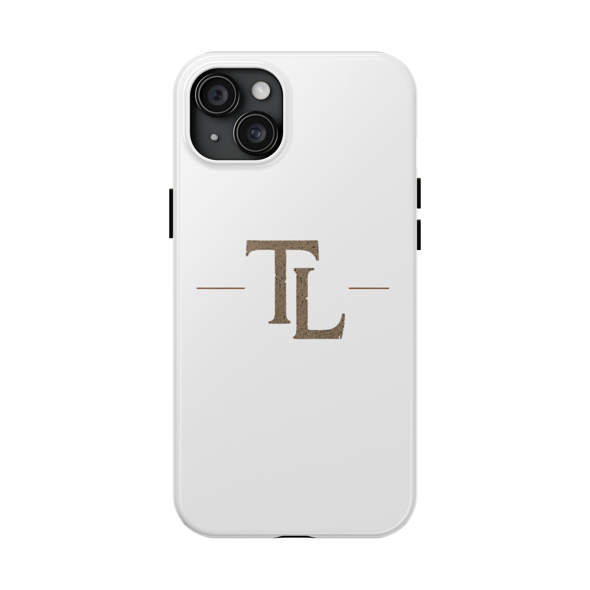 Monogram TL Tough Phone Case — Classic Minimalist Protective Phone Cover by Printify