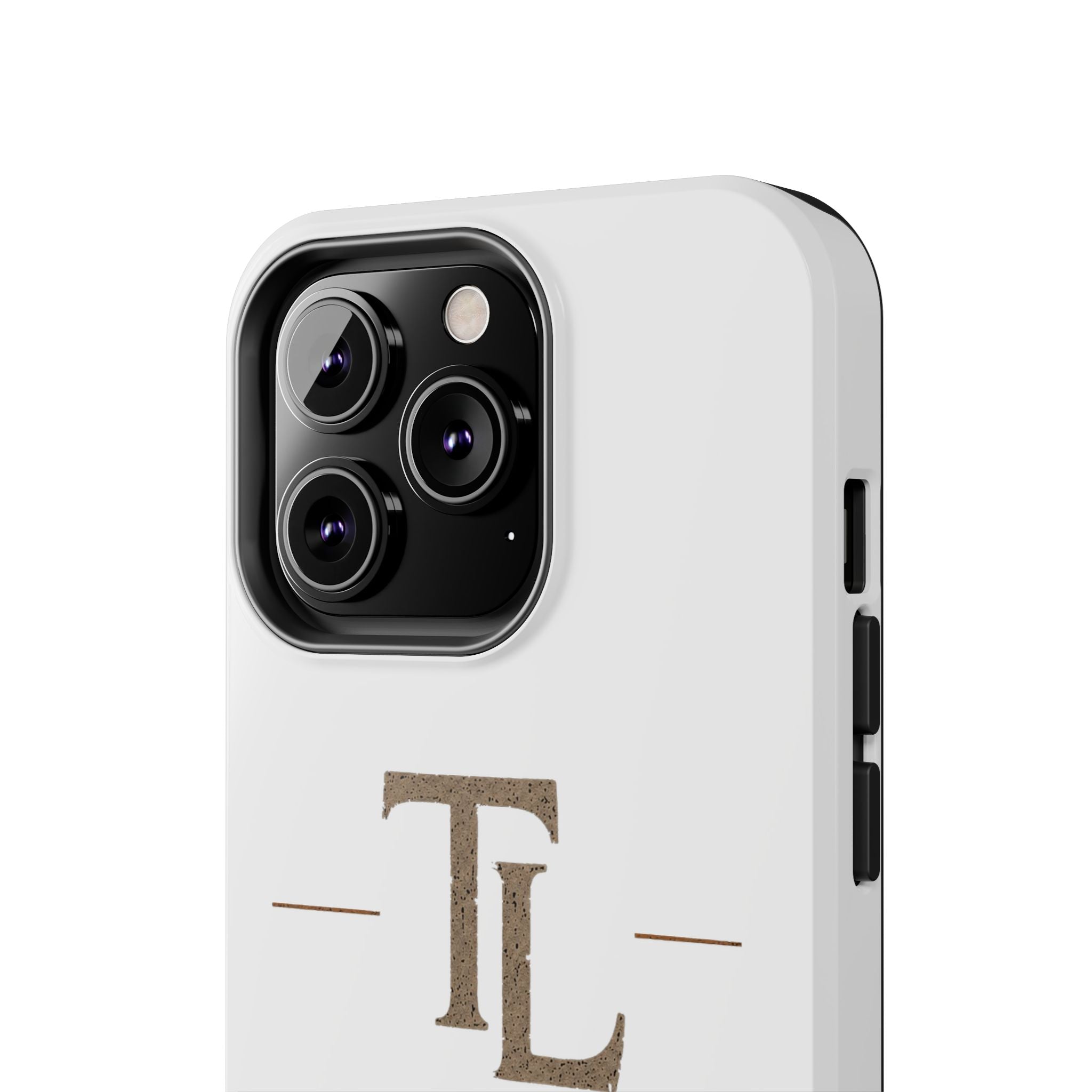 Monogram TL Tough Phone Case — Classic Minimalist Protective Phone Cover by Printify