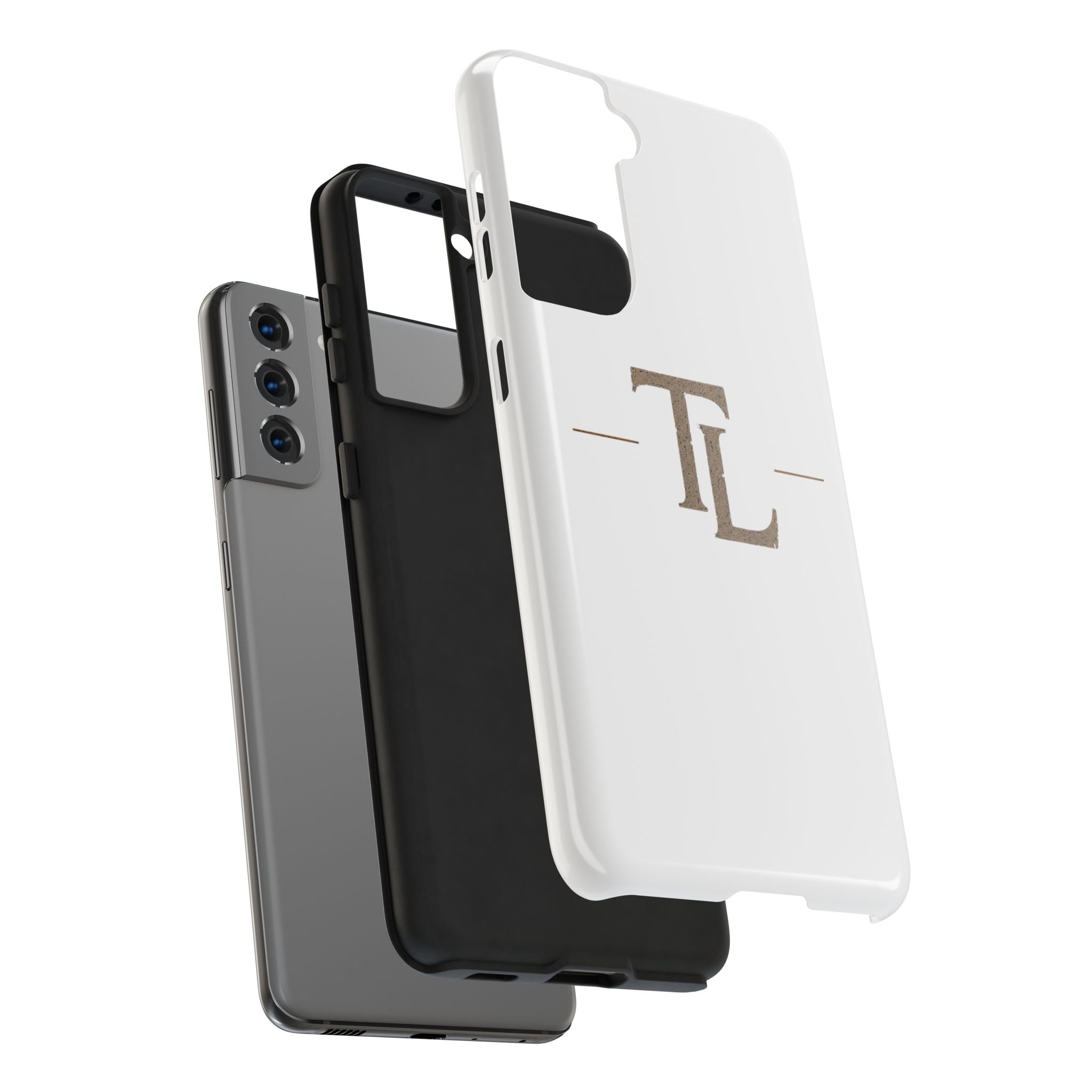 Monogram TL Tough Phone Case — Classic Minimalist Protective Phone Cover by Printify