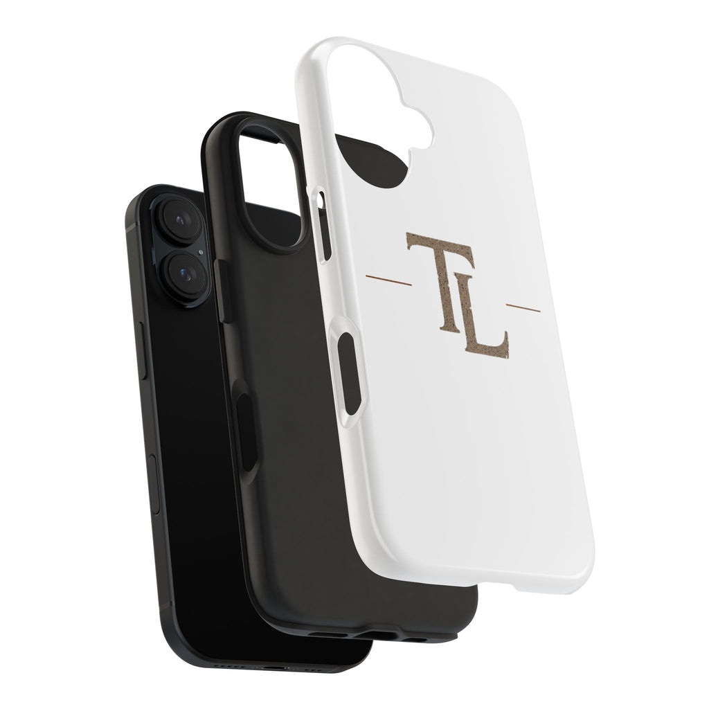 Monogram TL Tough Phone Case — Classic Minimalist Protective Phone Cover by Printify