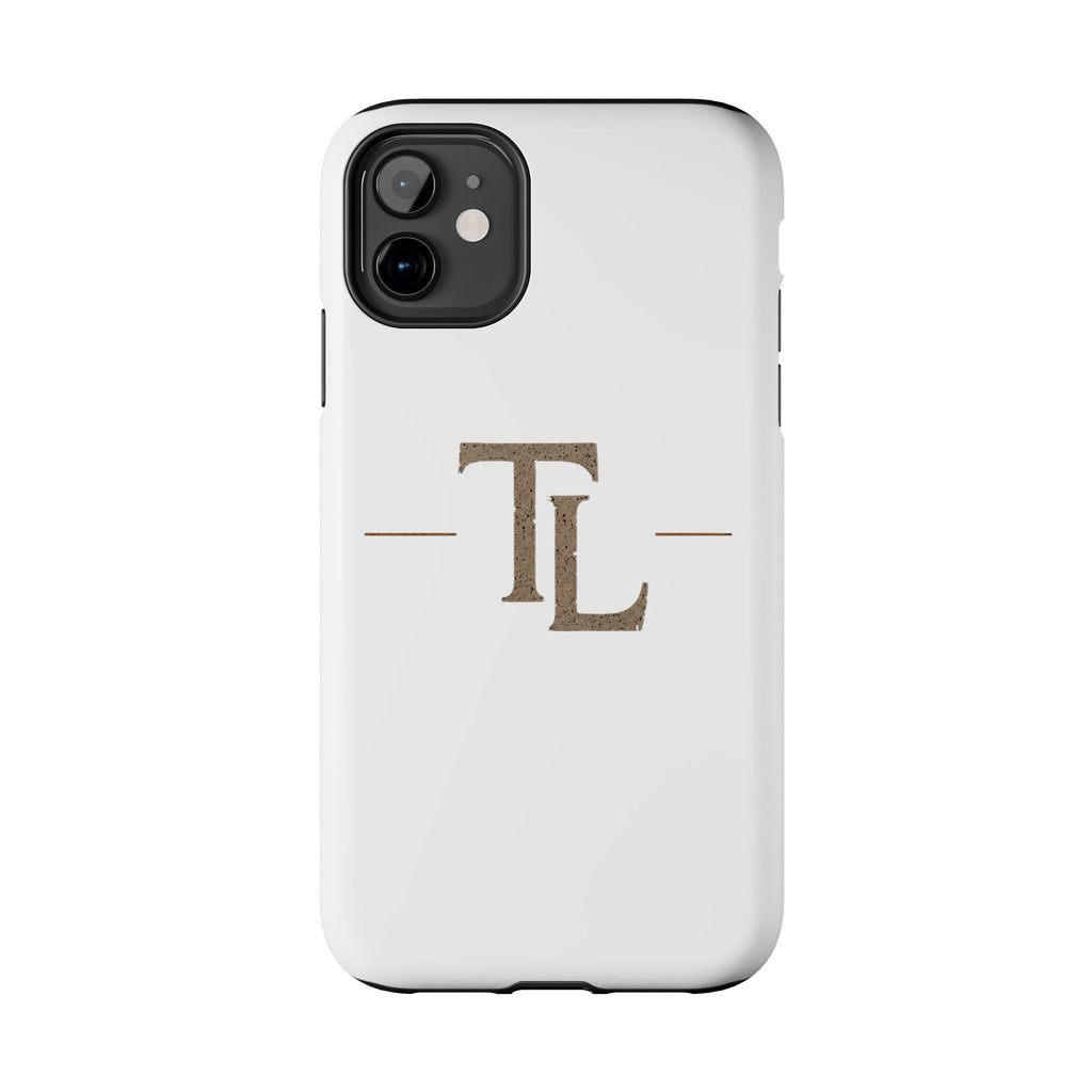 Monogram TL Tough Phone Case — Classic Minimalist Protective Phone Cover by Printify