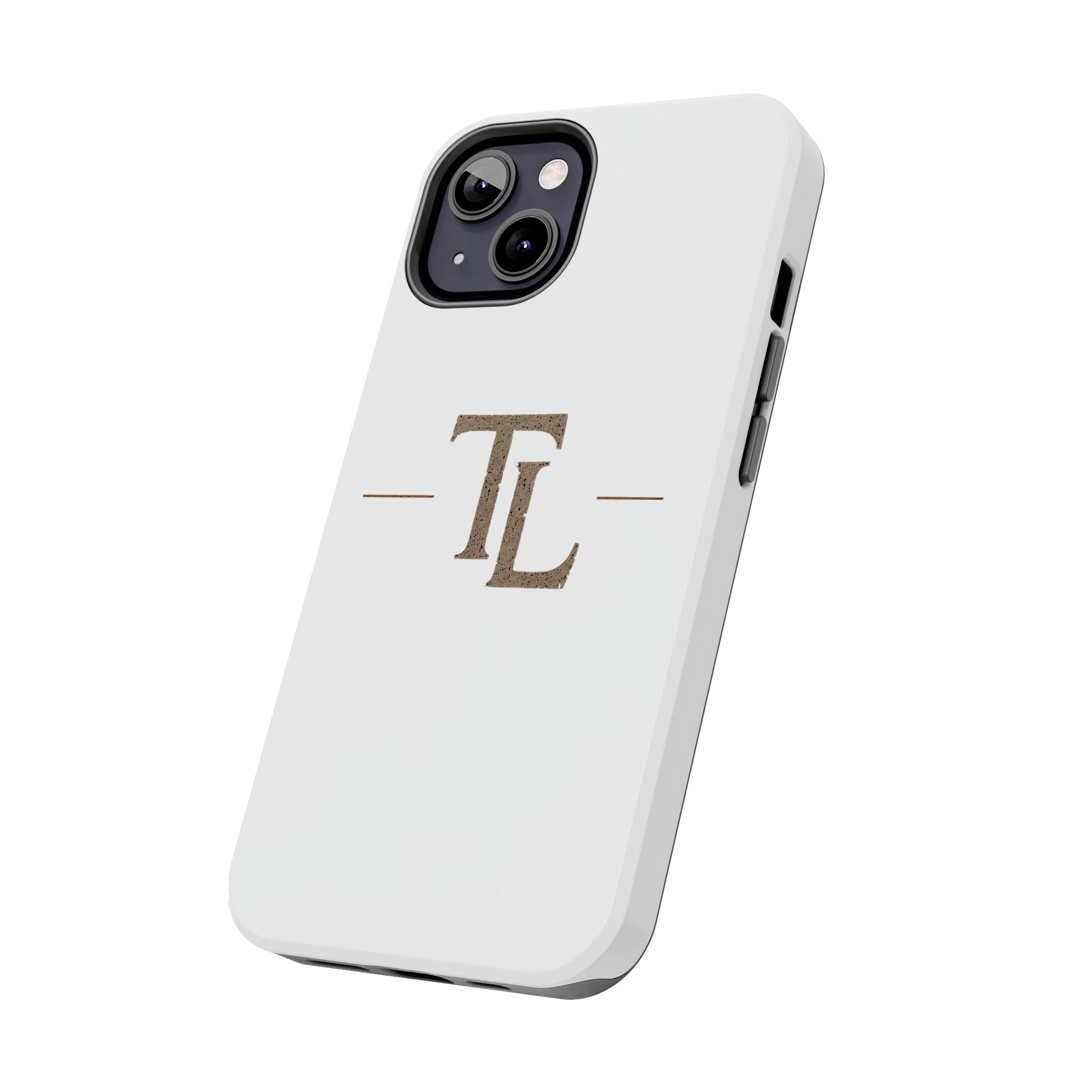 Monogram TL Tough Phone Case — Classic Minimalist Protective Phone Cover by Printify