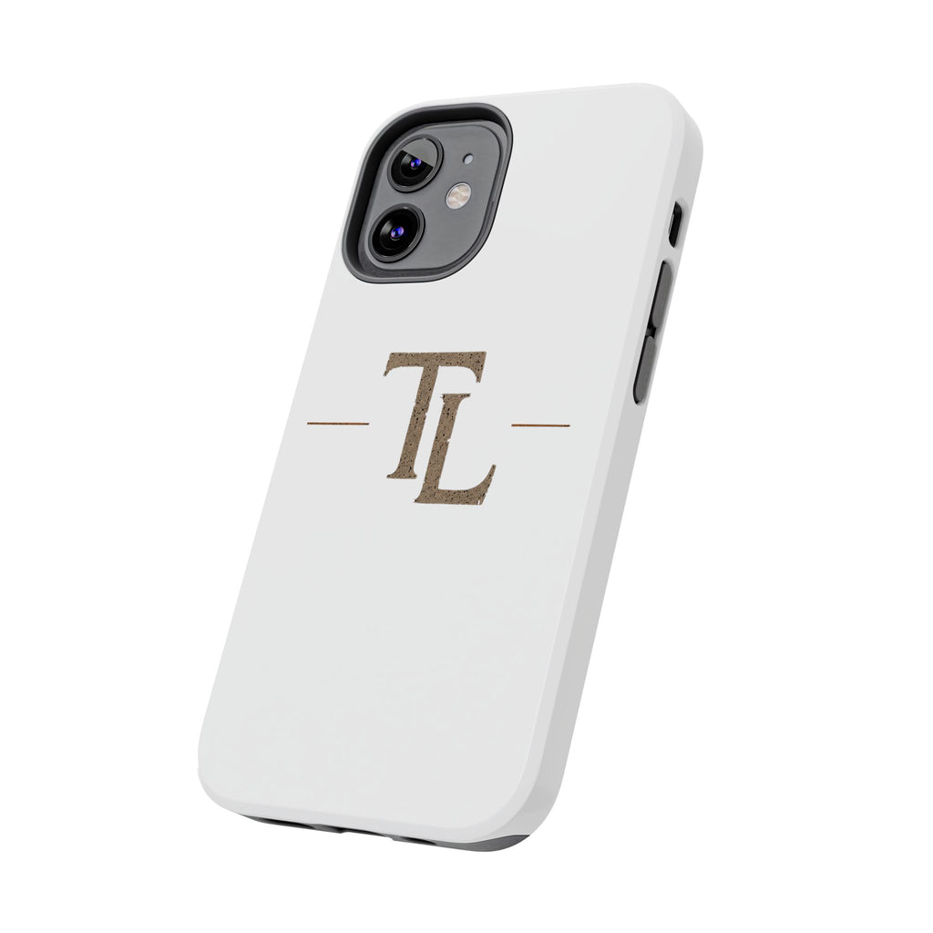 Monogram TL Tough Phone Case — Classic Minimalist Protective Phone Cover by Printify
