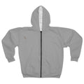Purple Slash Grunge Zip Hoodie by Printify