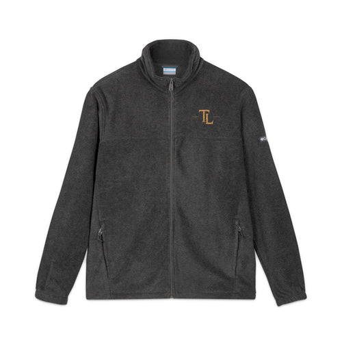 Embroidered 'L' Fleece Jacket — Columbia Zip-Up Outerwear by Printify