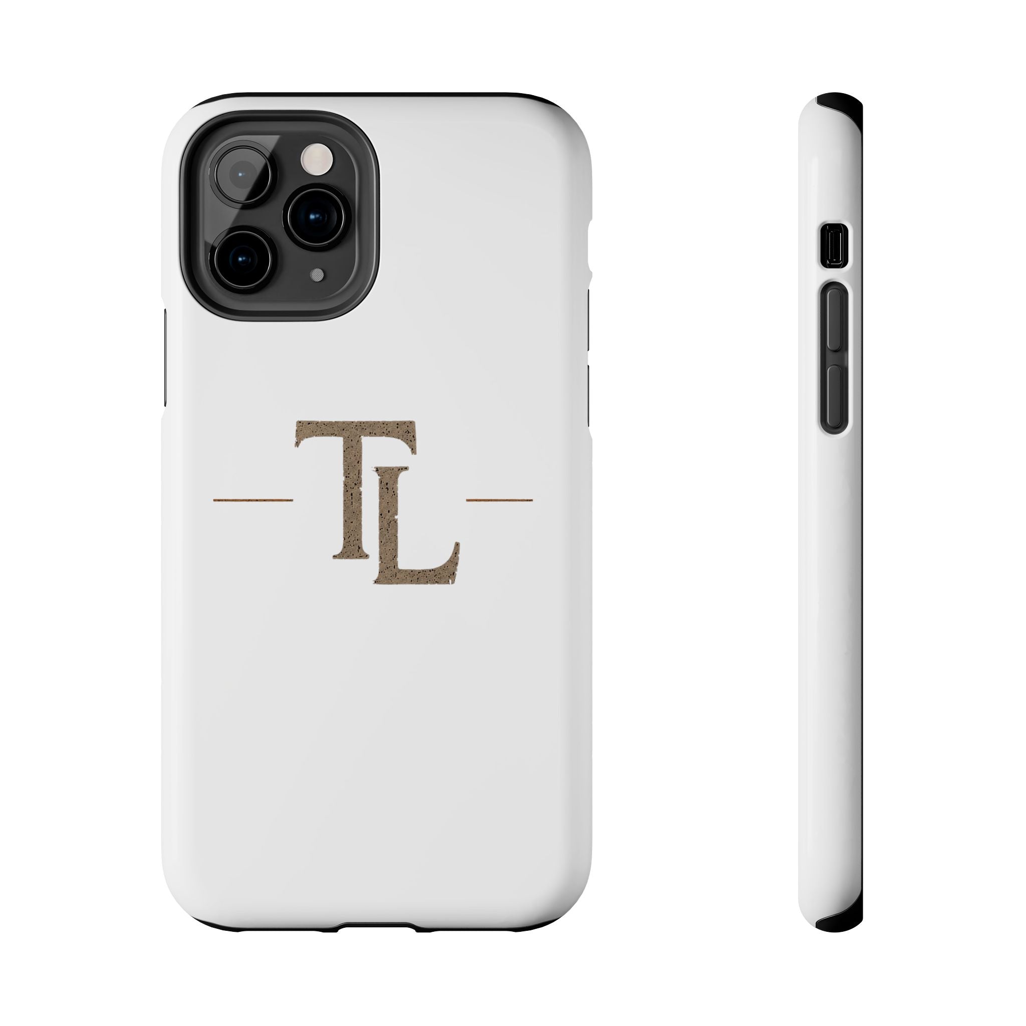 Monogram TL Tough Phone Case — Classic Minimalist Protective Phone Cover by Printify