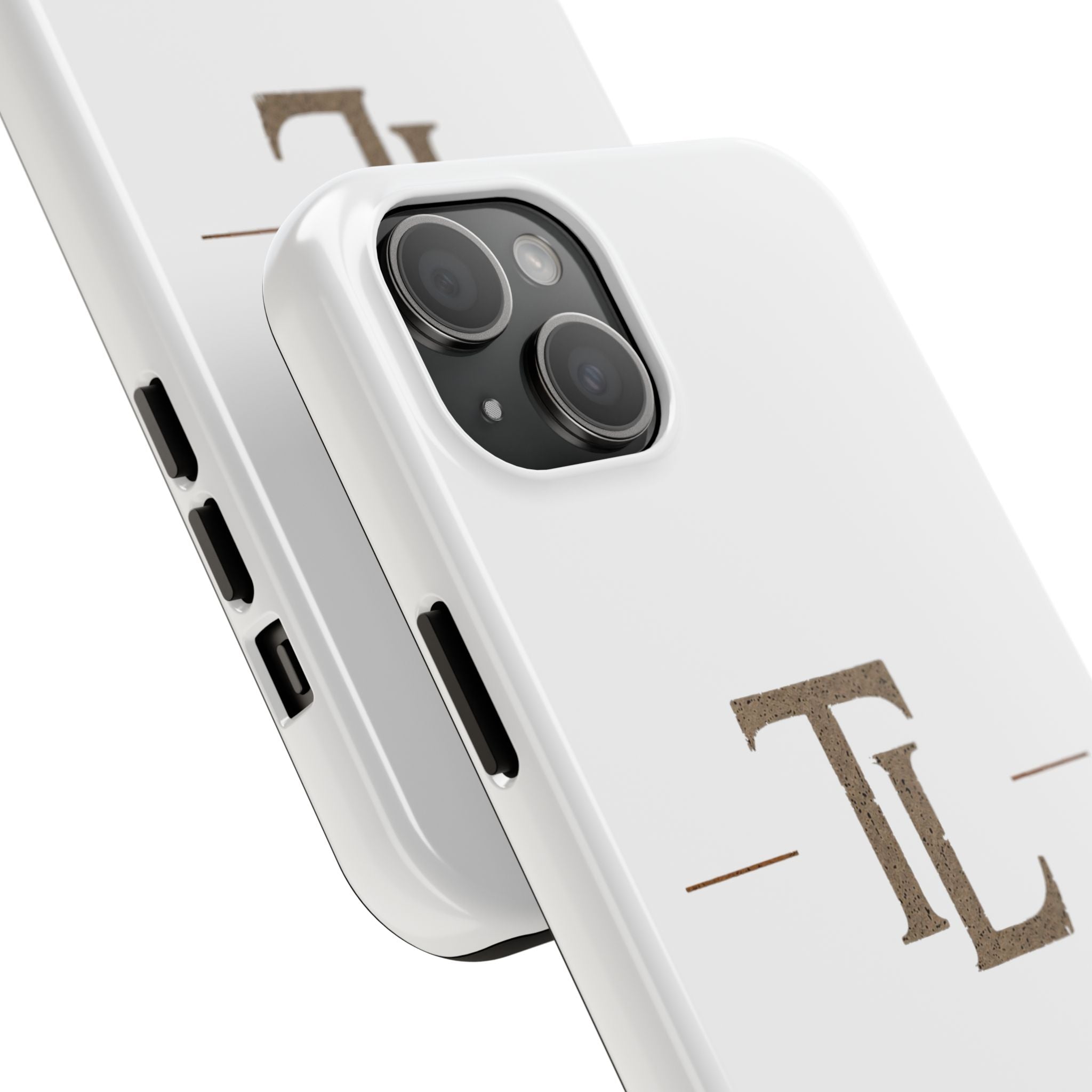 Monogram TL Tough Phone Case — Classic Minimalist Protective Phone Cover by Printify