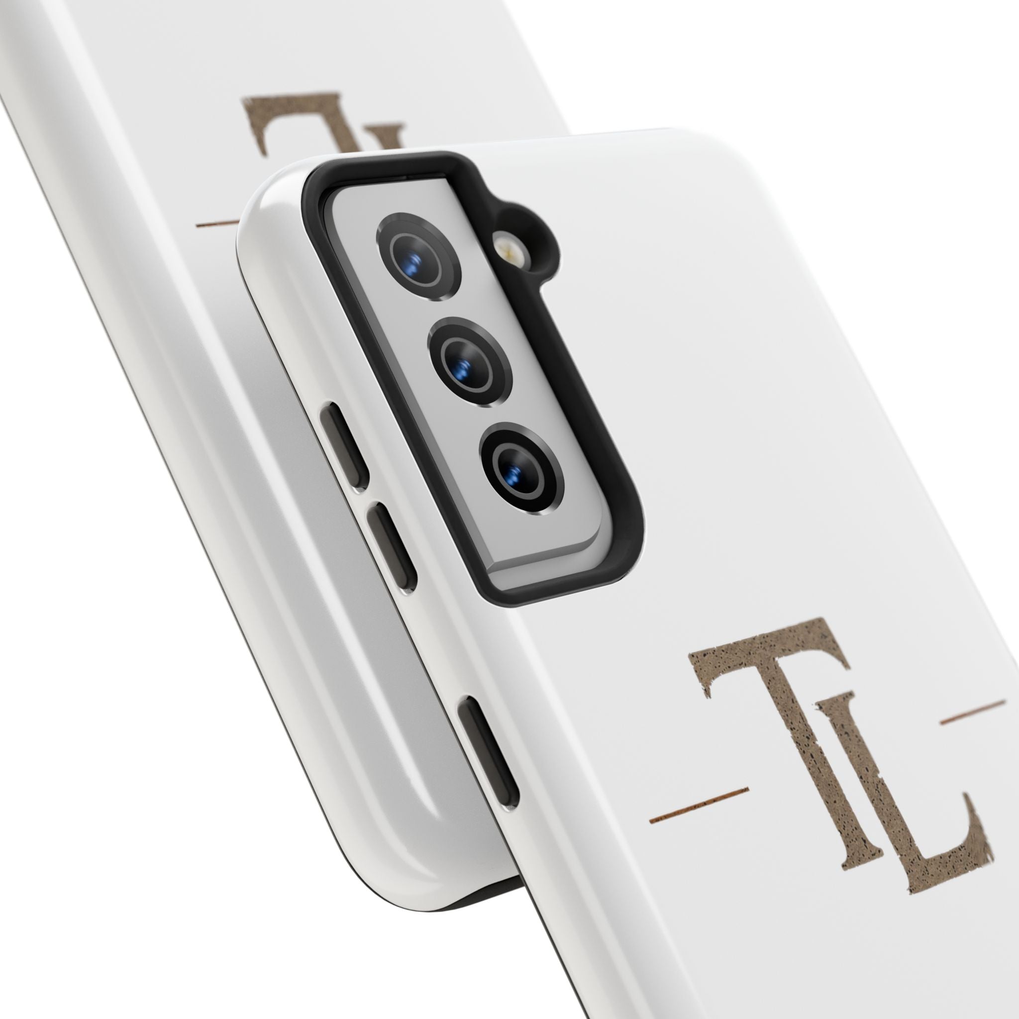 Monogram TL Tough Phone Case — Classic Minimalist Protective Phone Cover by Printify