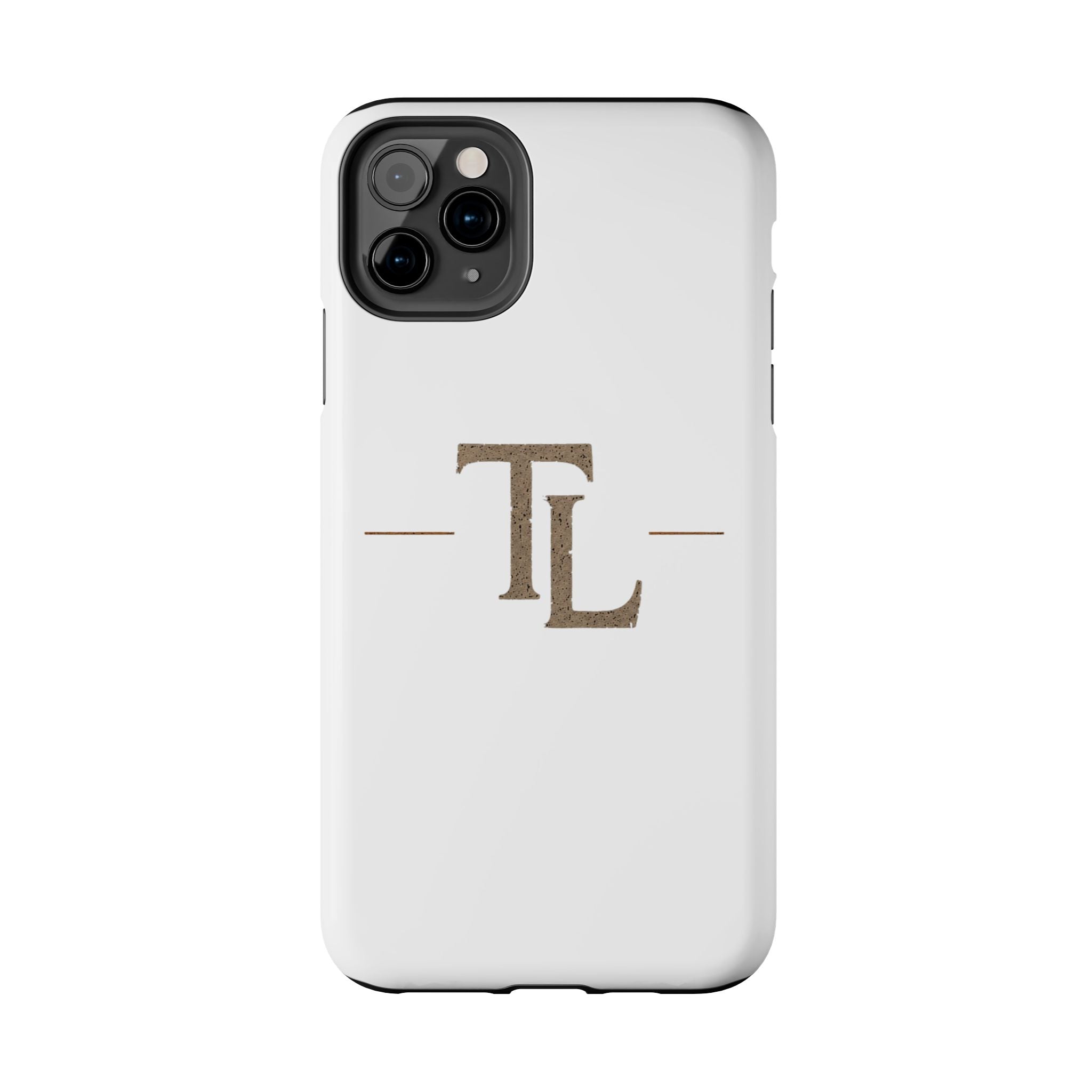 Monogram TL Tough Phone Case — Classic Minimalist Protective Phone Cover by Printify